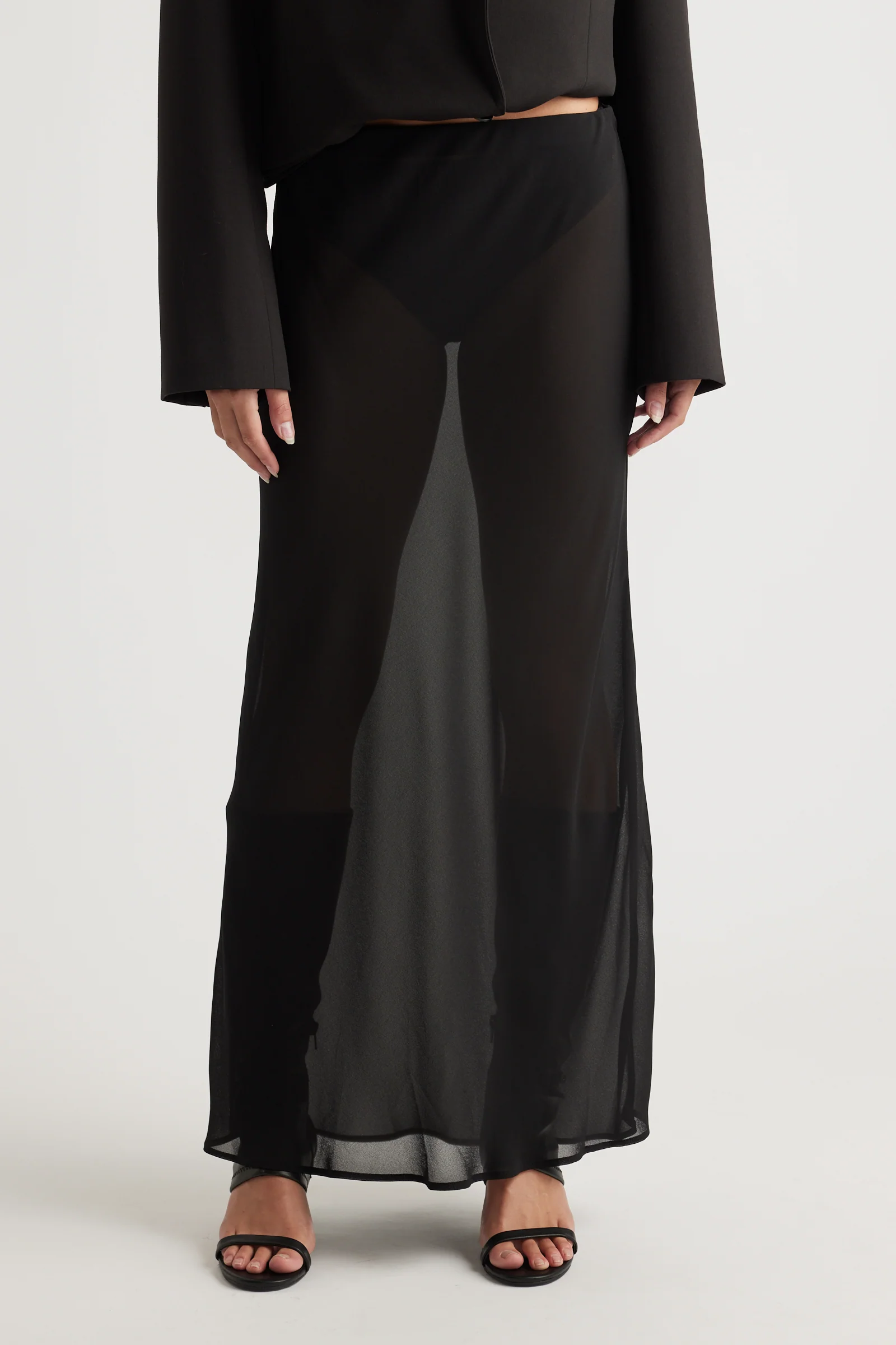 Faye Sheer Maxi Skirt - Image 2