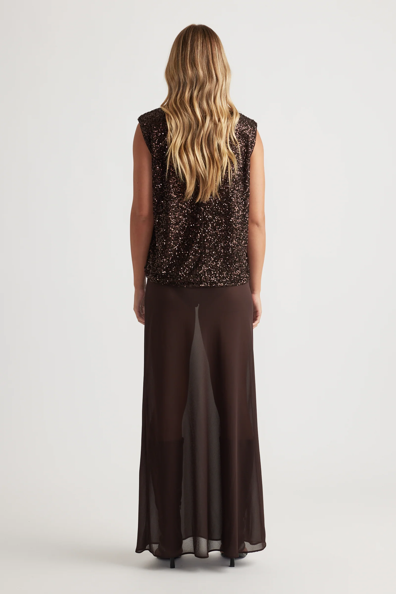 Faye Sheer Maxi Skirt - Image 2