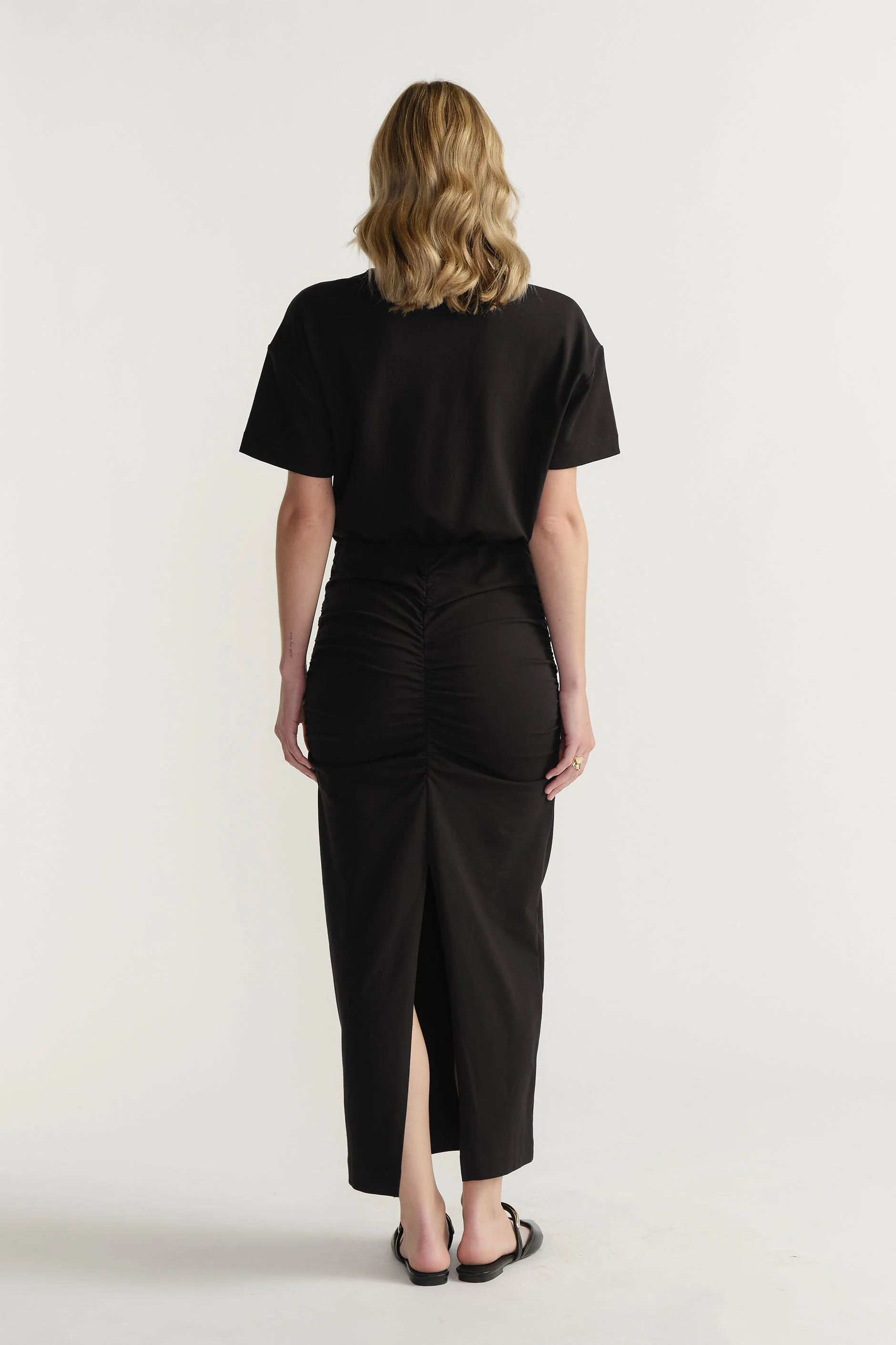 Gabbie Ruched Midi Dress - Image 3