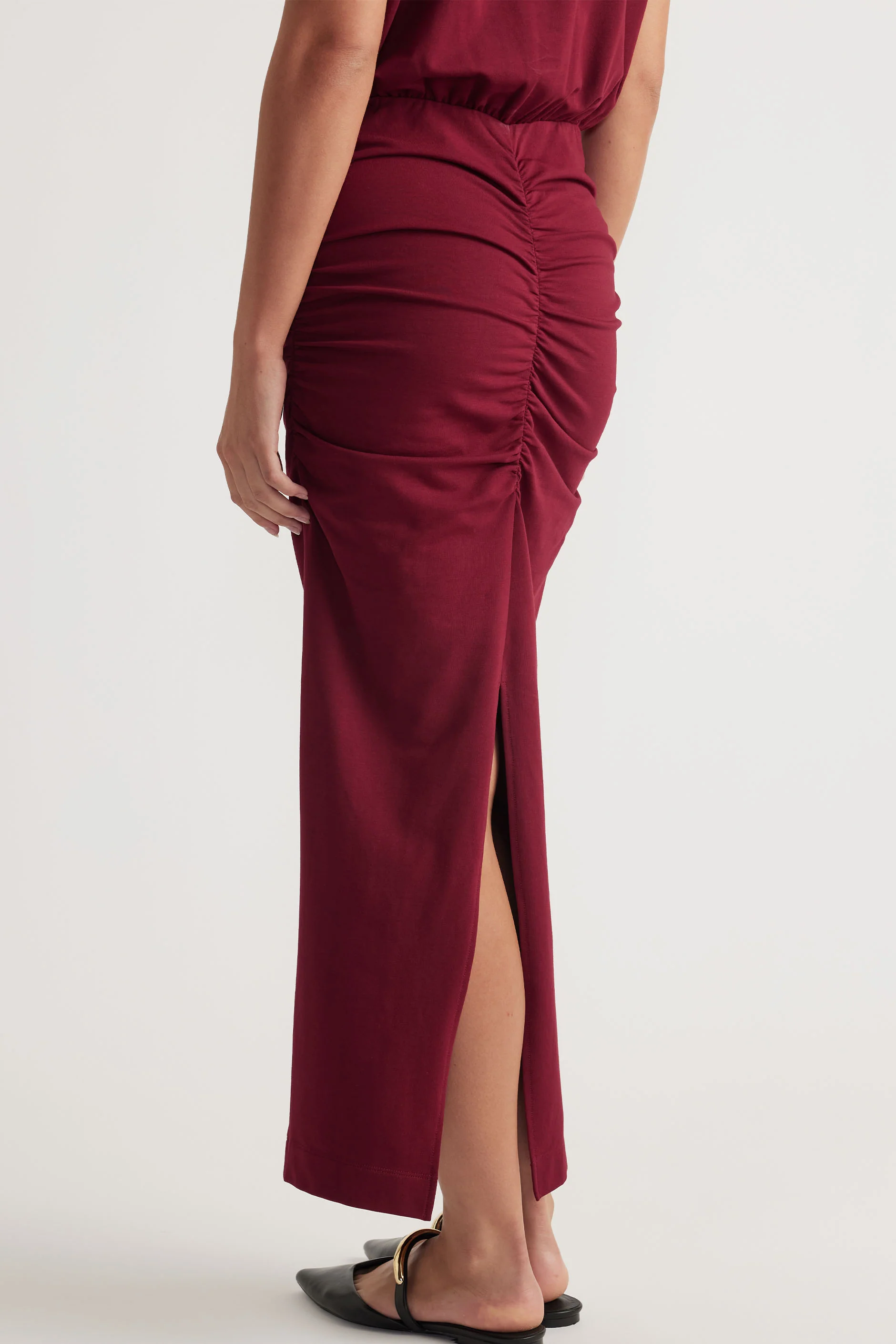 Gabbie Ruched Midi Dress - Image 2