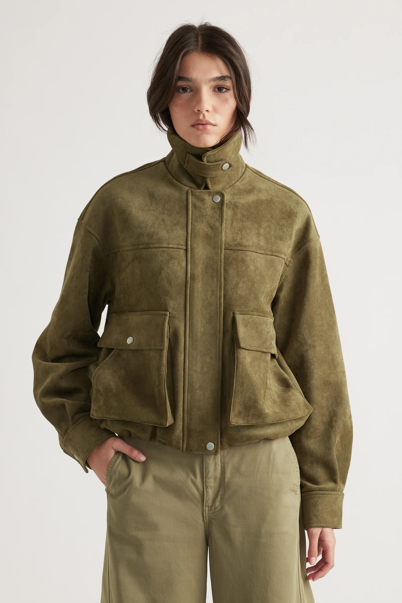 Georgie Faux Suede Jacket
