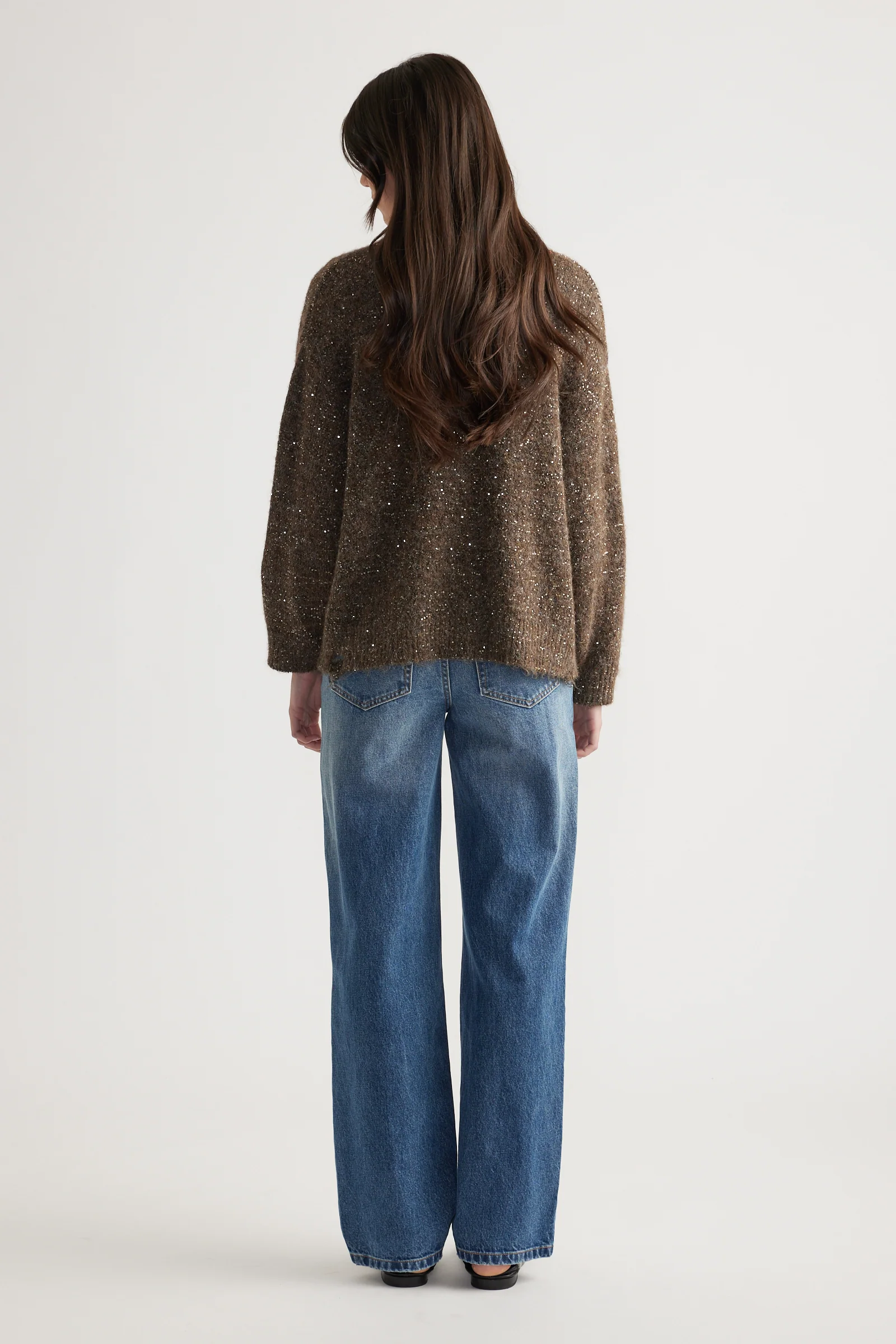 Gia Distressed Sequin Cardigan - Image 3