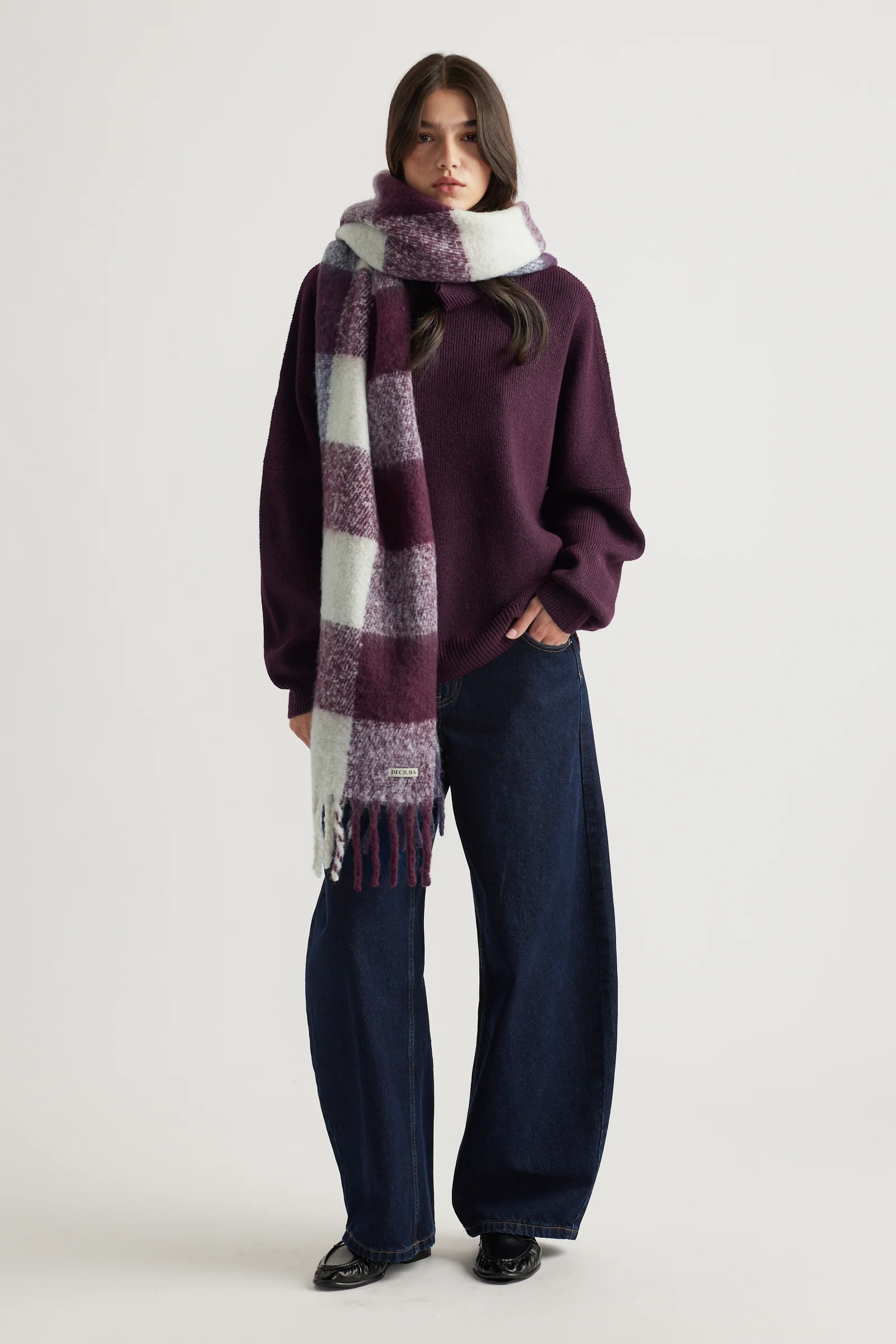 Gigi Check Scarf - Image 2