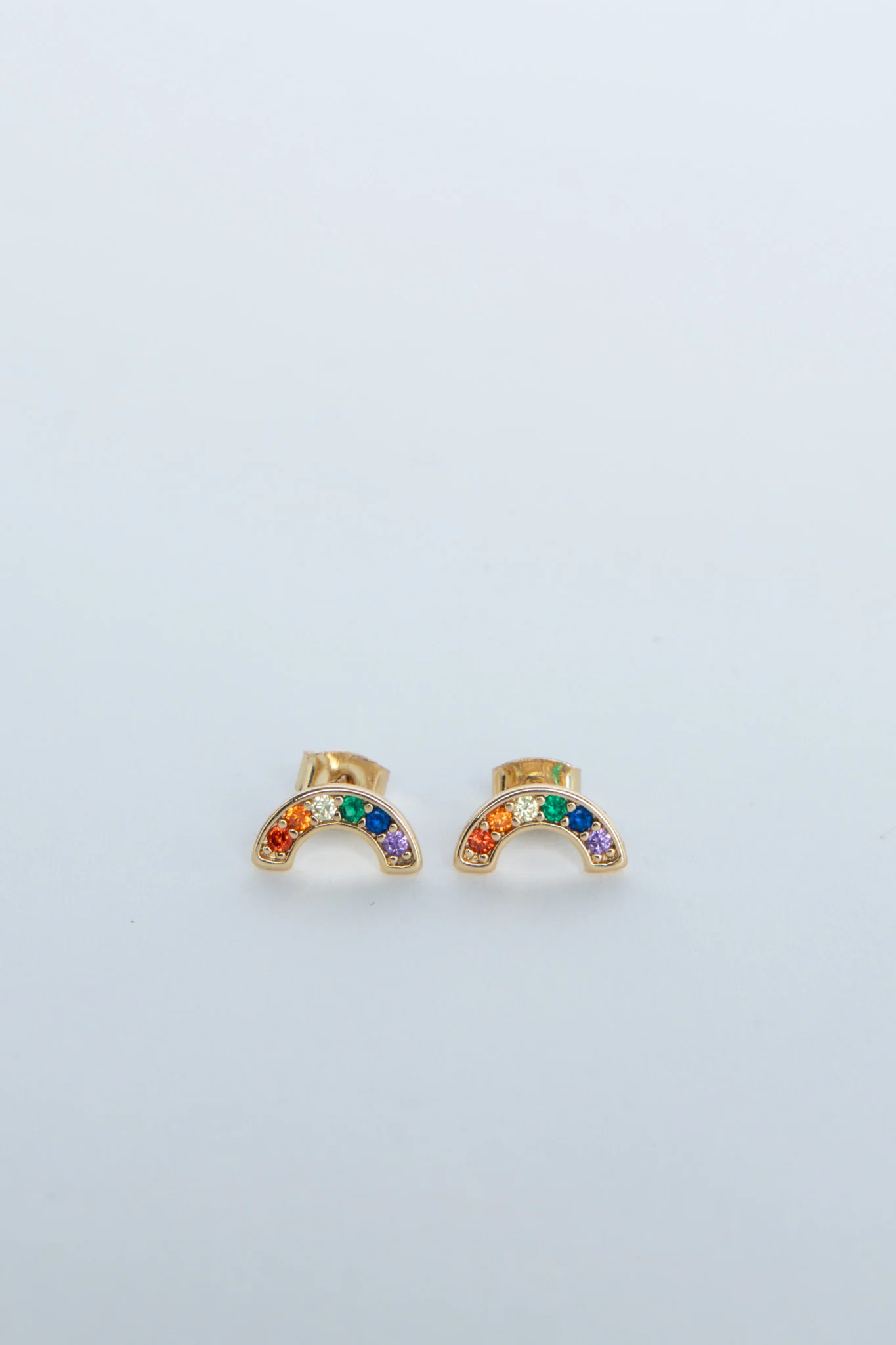 Girls 9ct Rainbow Studs