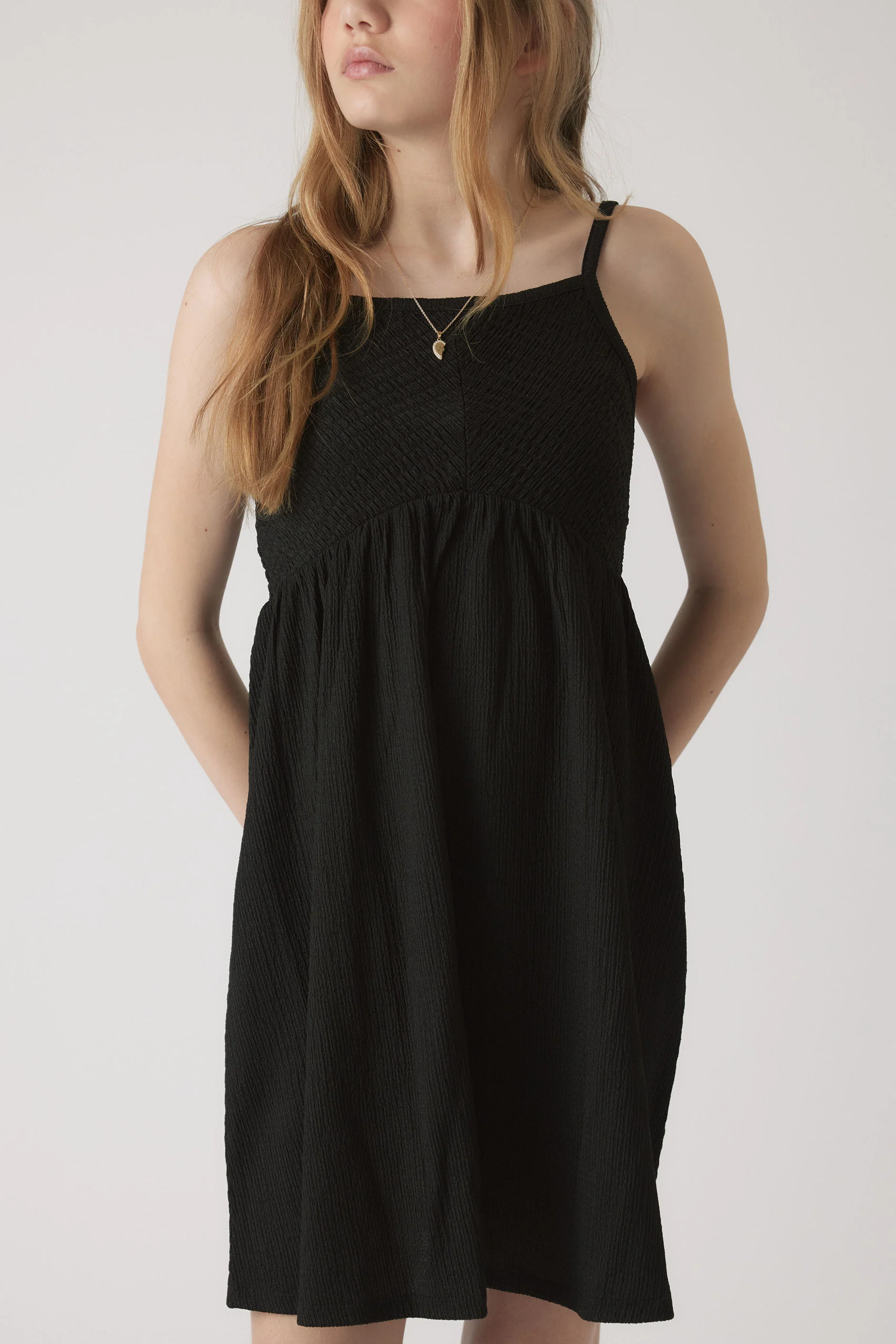 Girls Abigail Shirred Dress - Image 2