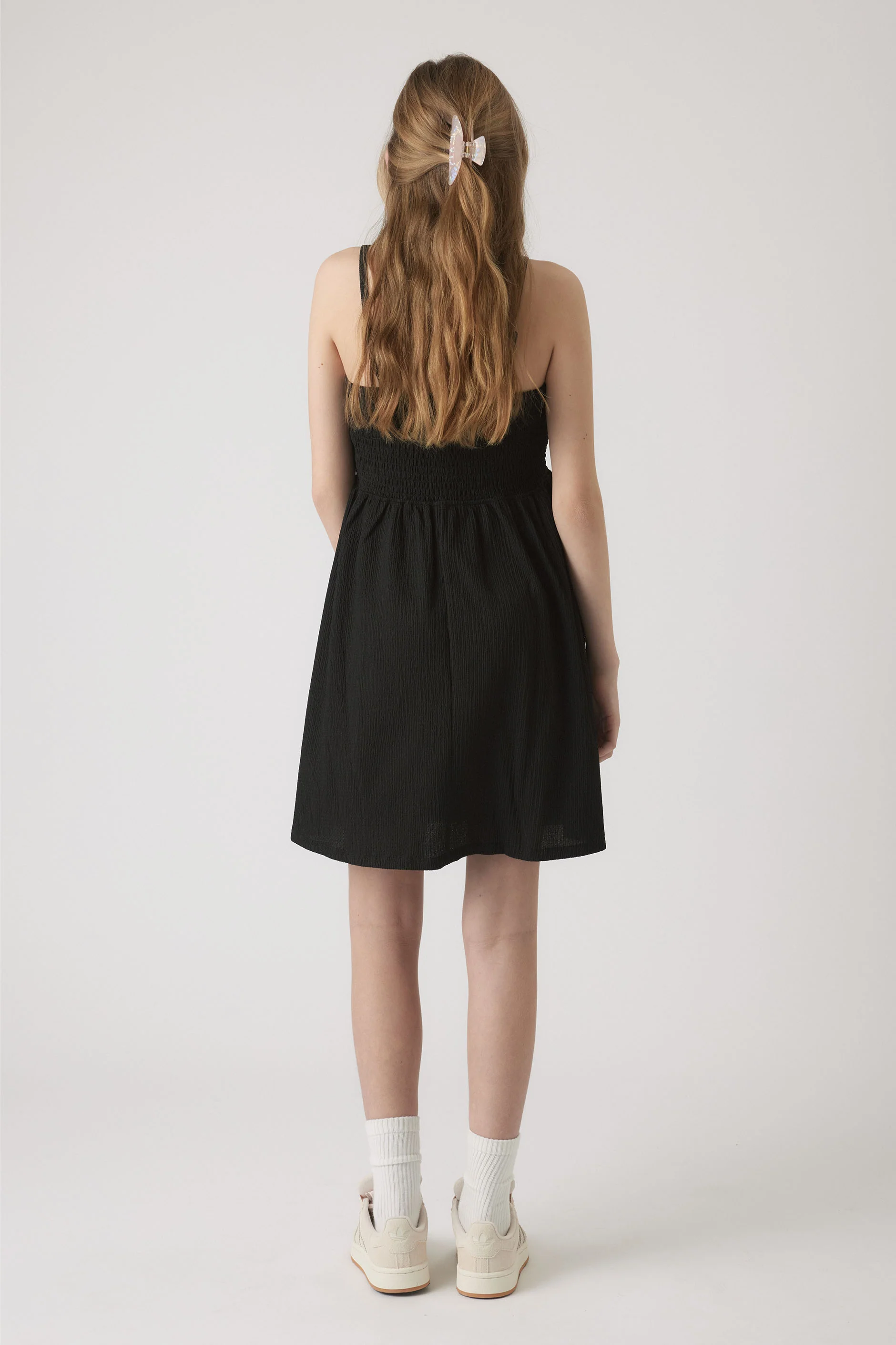 Girls Abigail Shirred Dress - Image 3