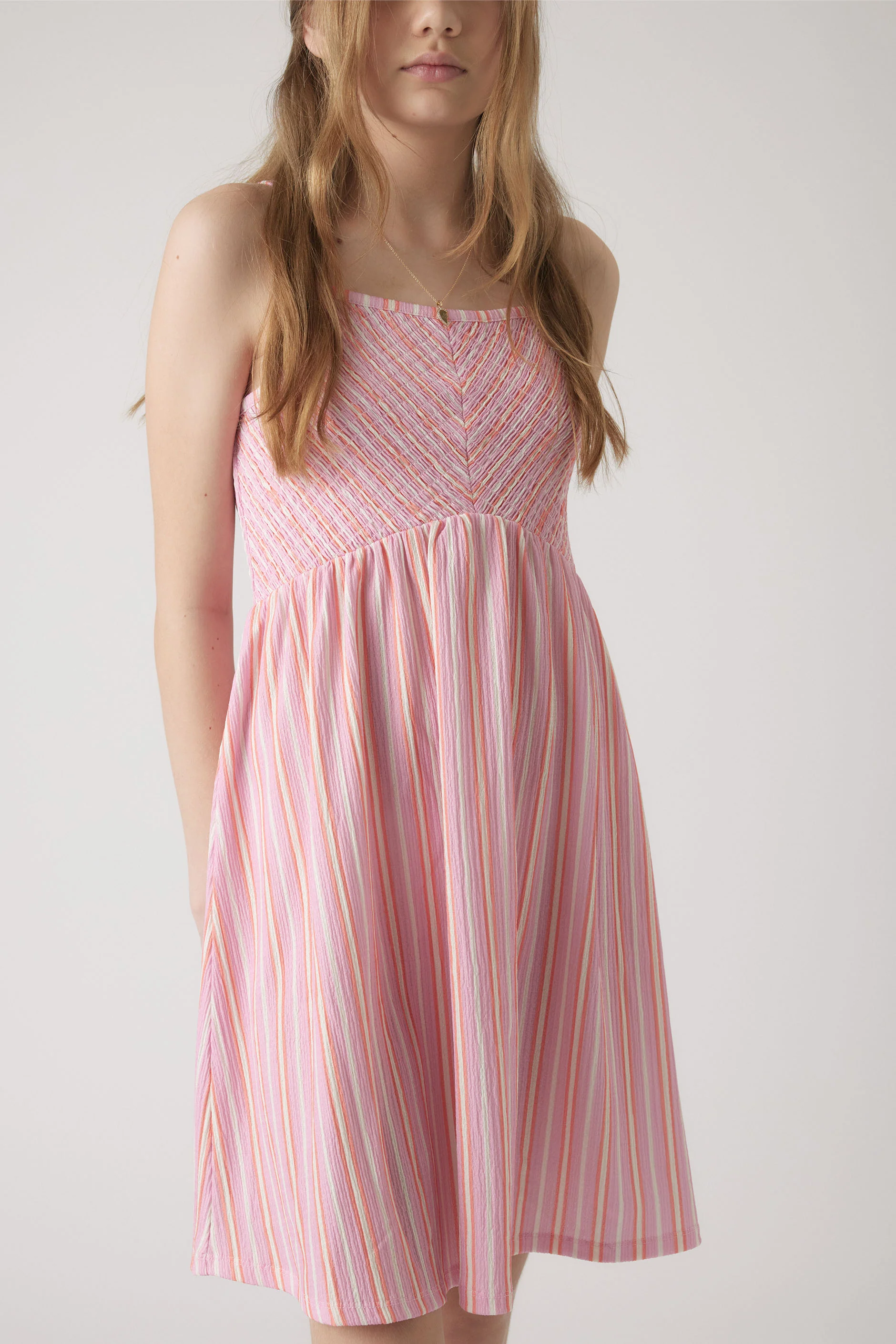 Girls Abigail Shirred Dress - Image 2