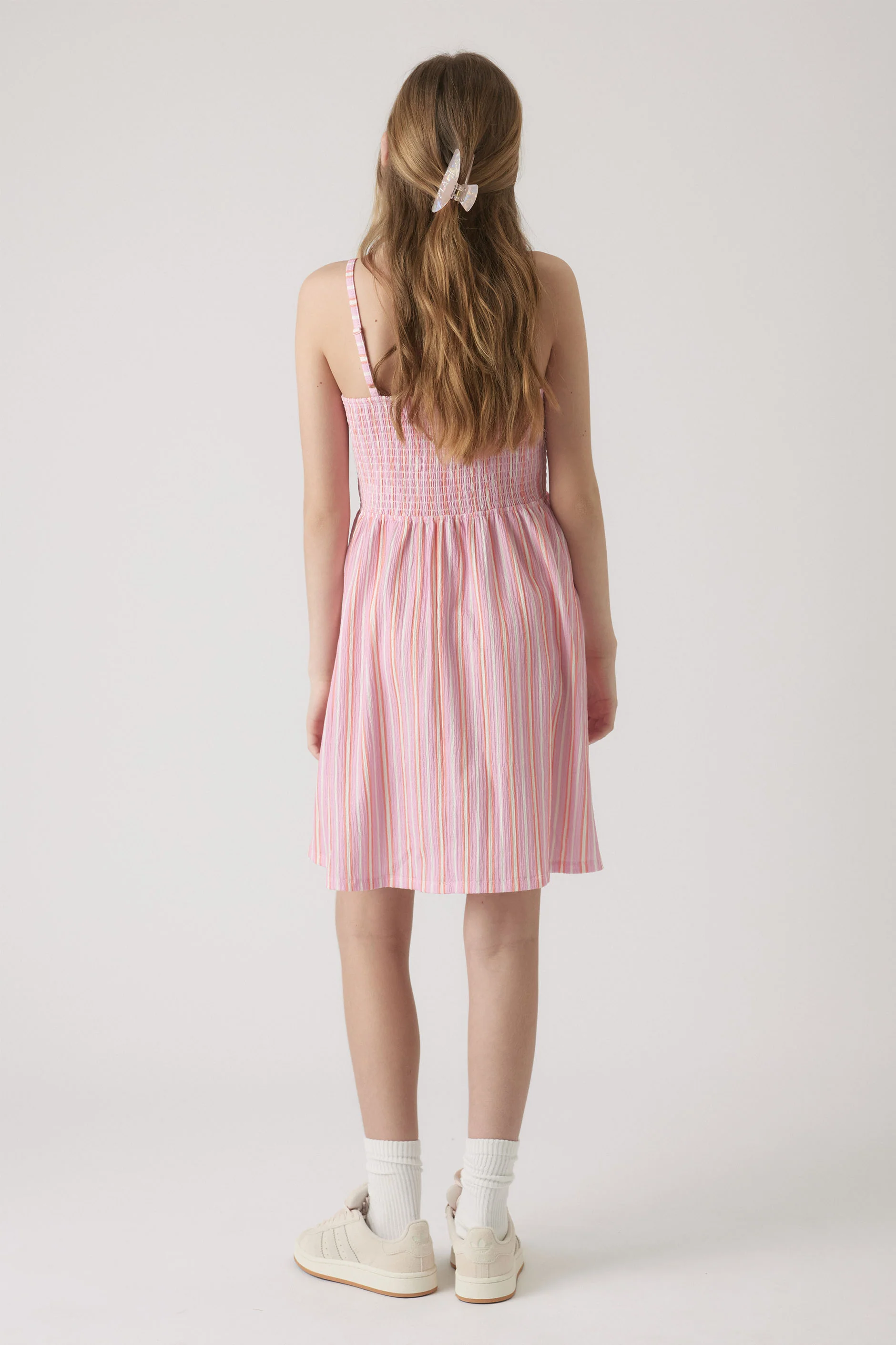 Girls Abigail Shirred Dress - Image 3