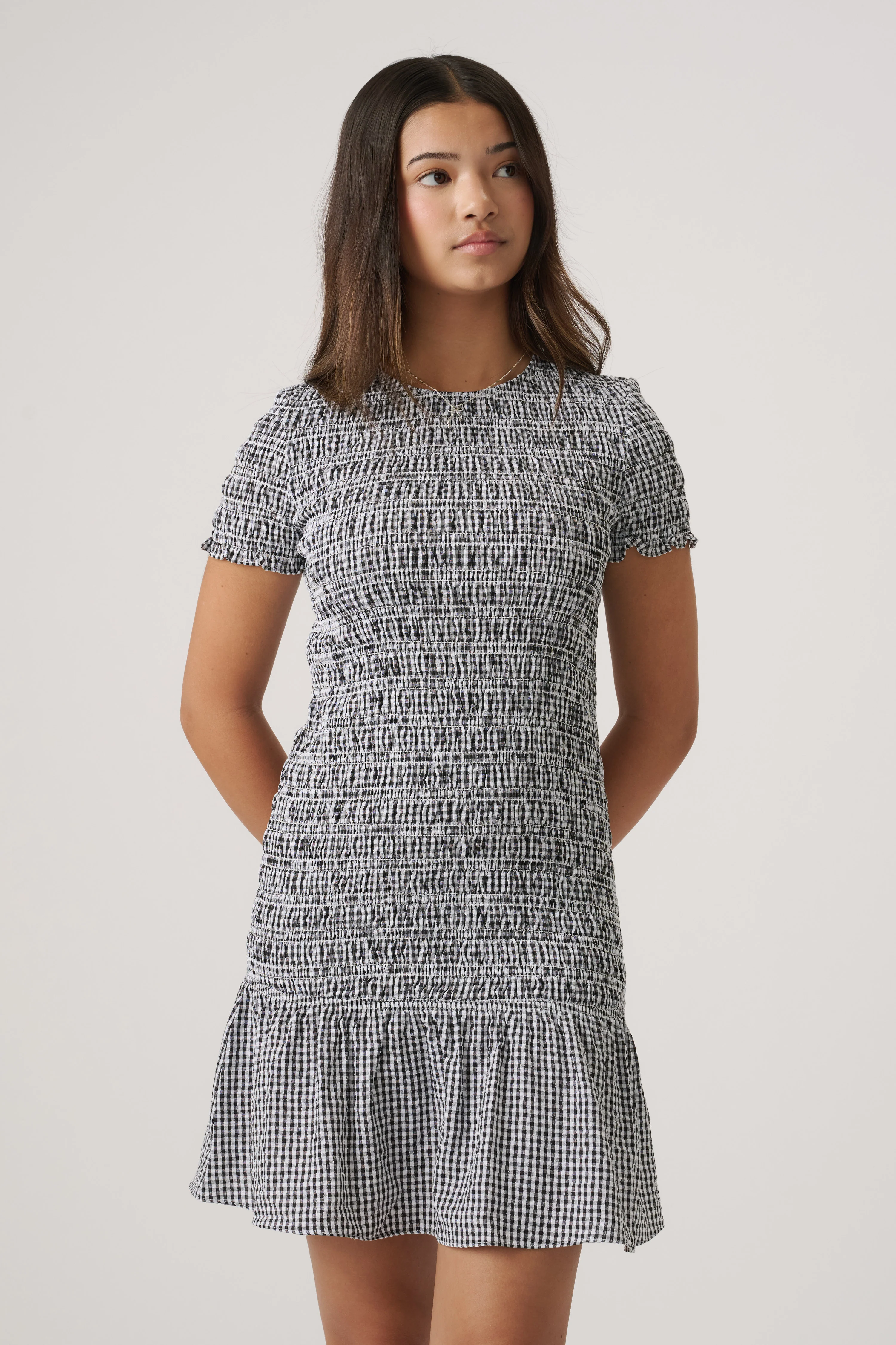 Girls Alana Gingham Dress - Image 2