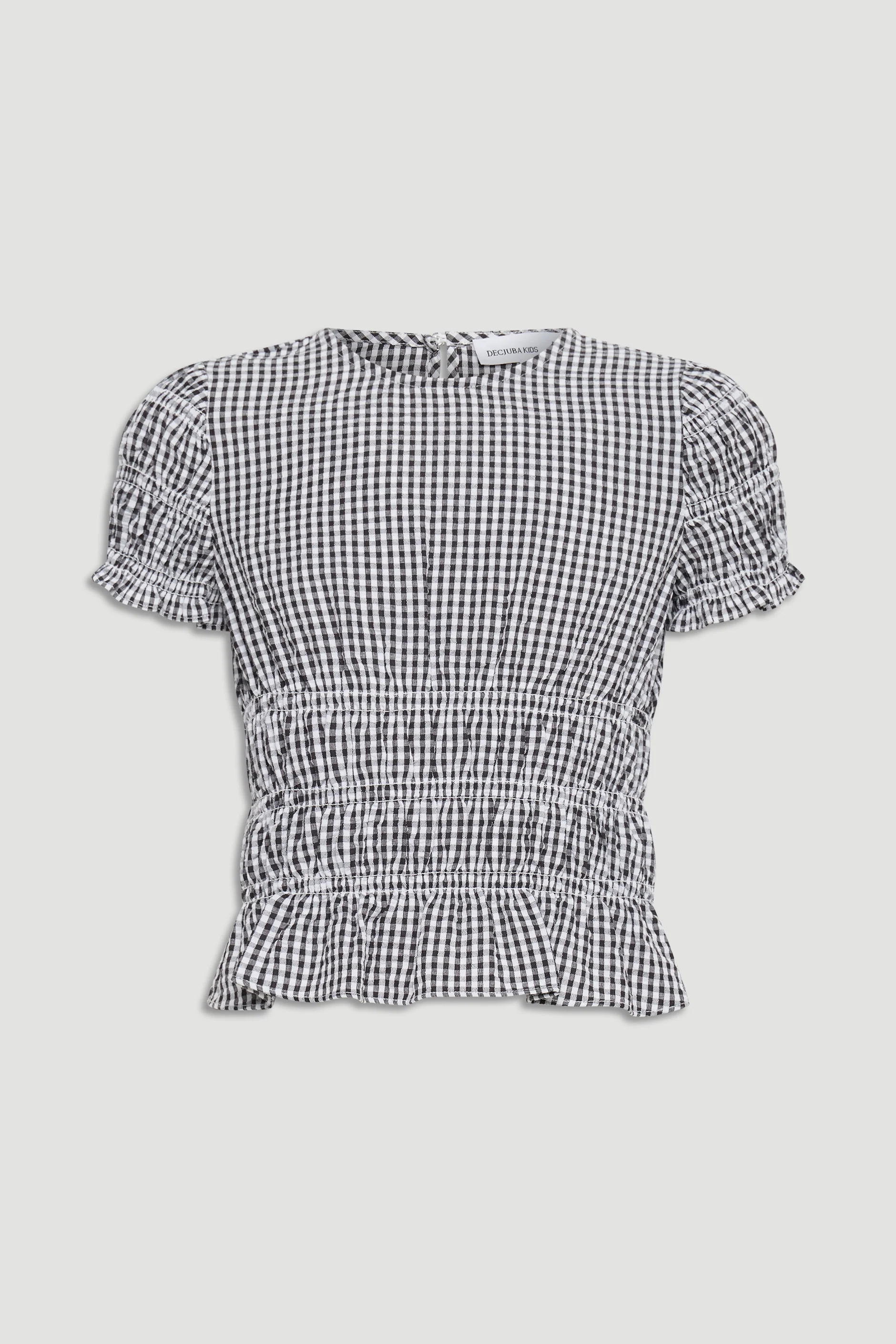 Girls Alana Gingham Top - Image 4