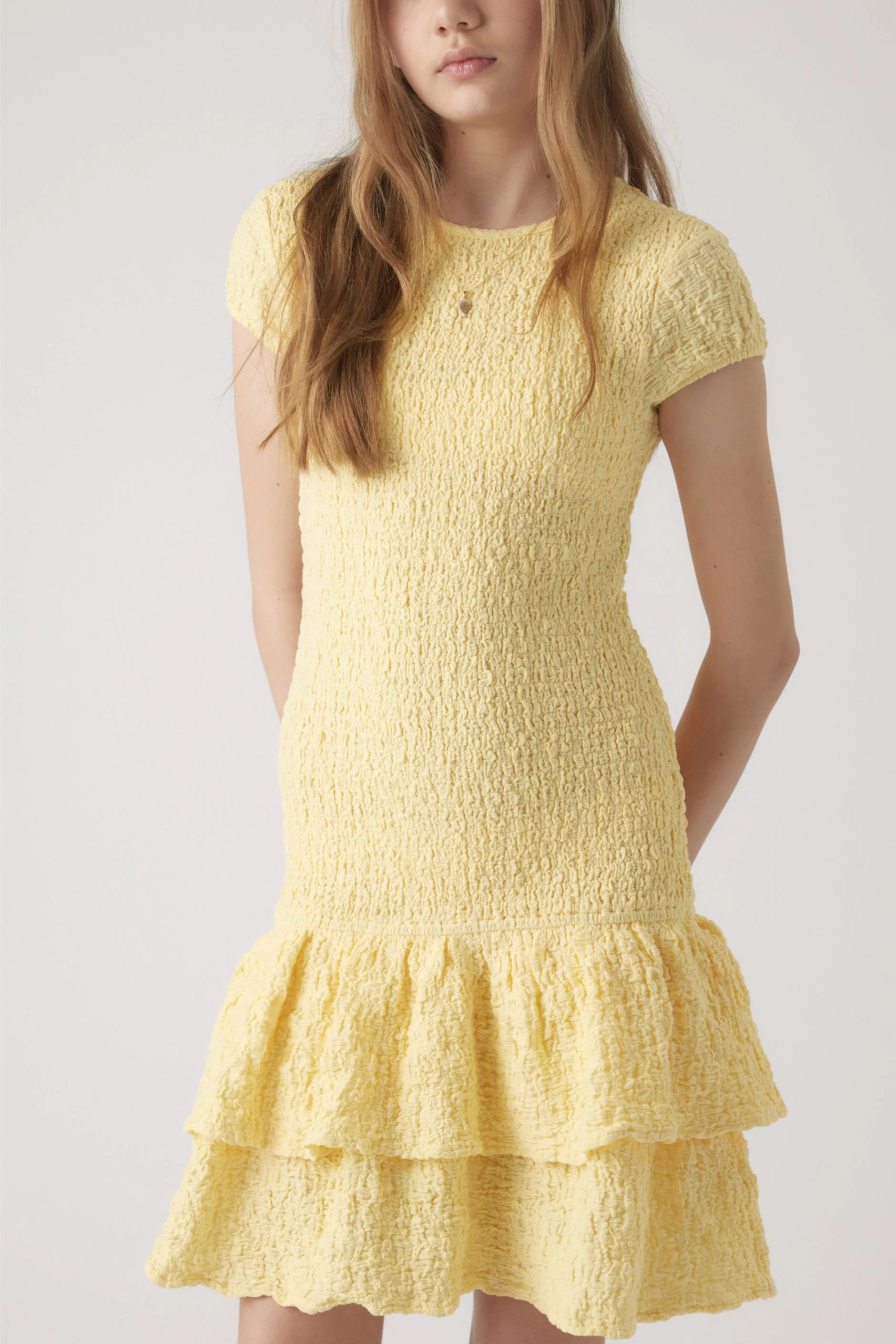 Girls Alessia Shirred Dress - Image 2