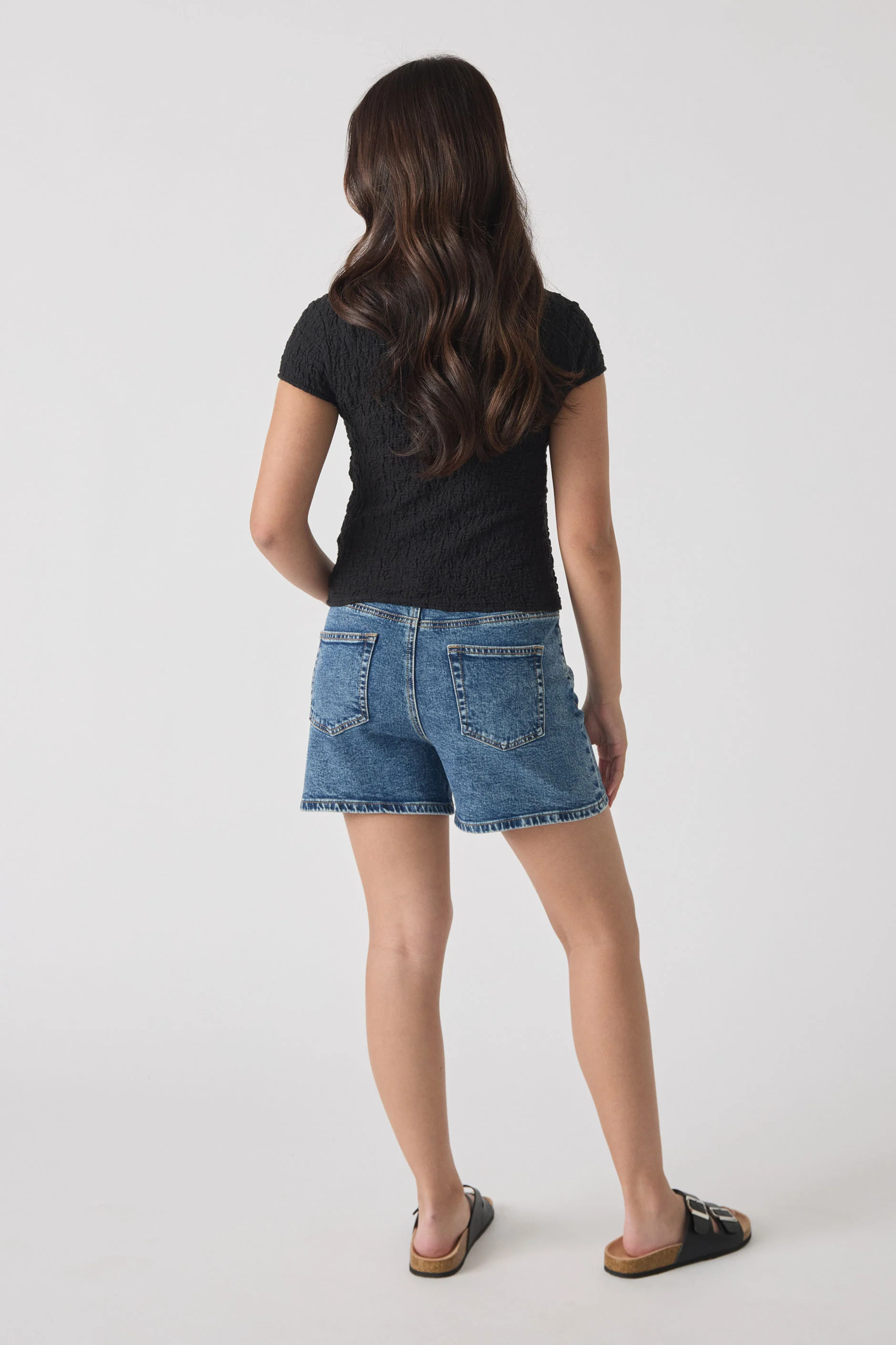 Girls Anna Denim Short - Image 3
