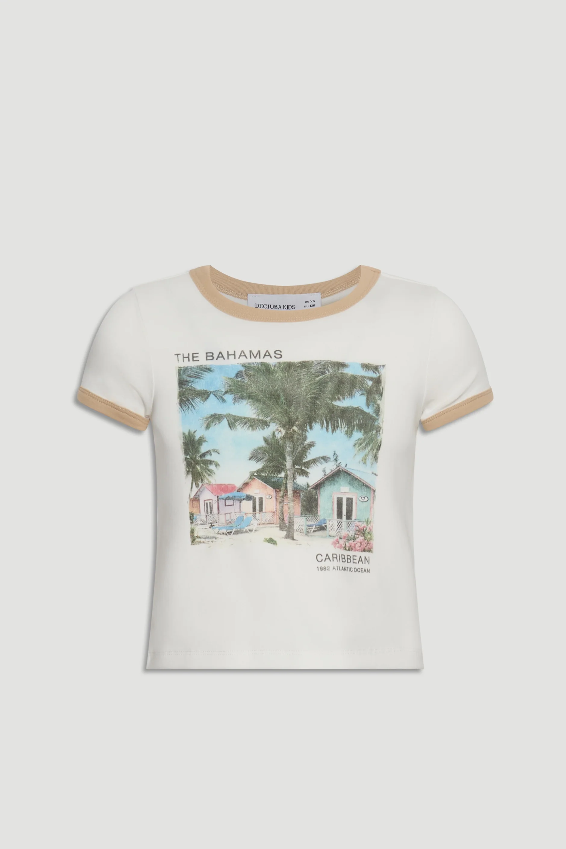 Girls Bahamas Crop Ringer Tee - Image 4