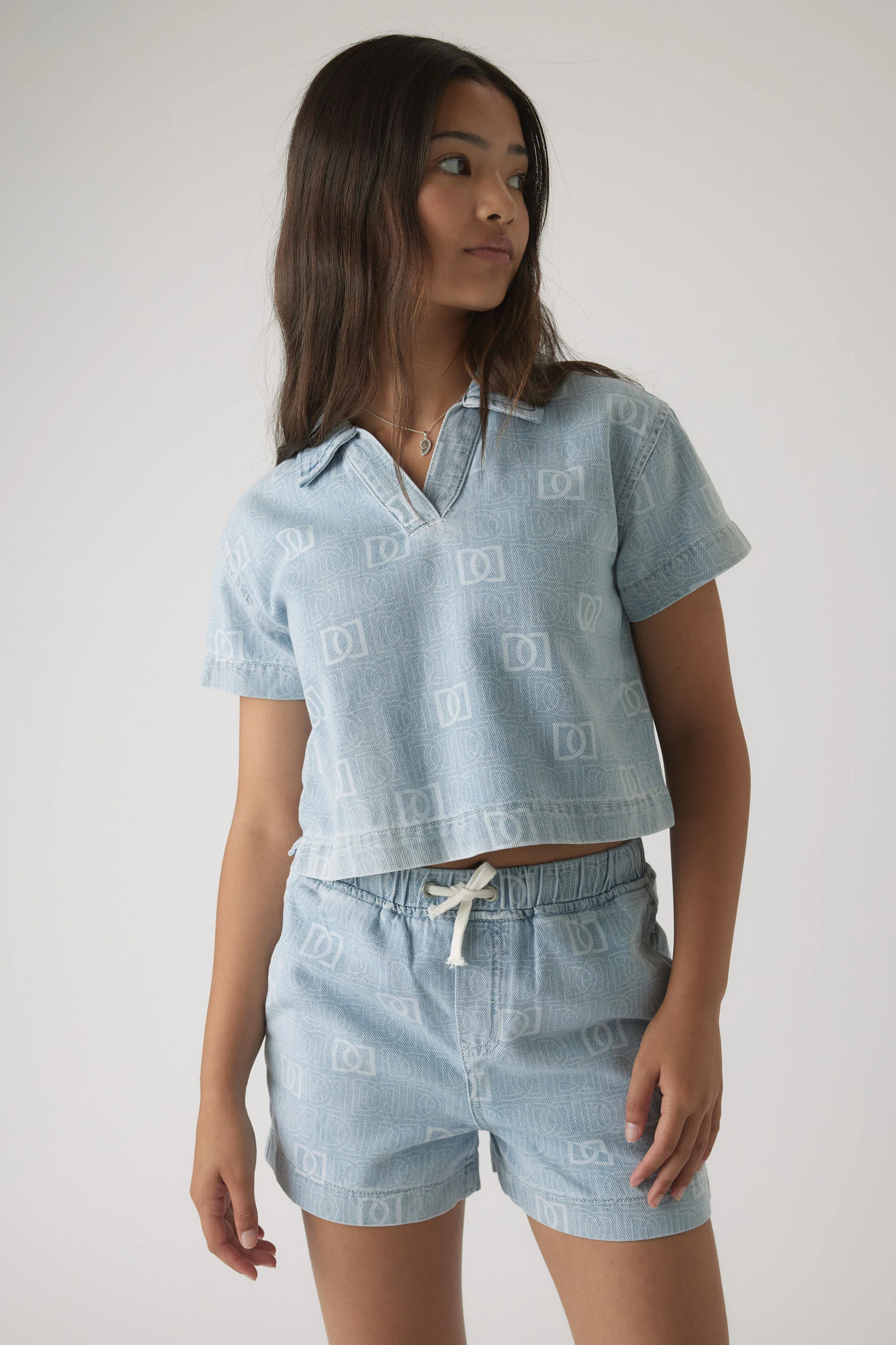 Girls Brynne Denim Short - Image 3