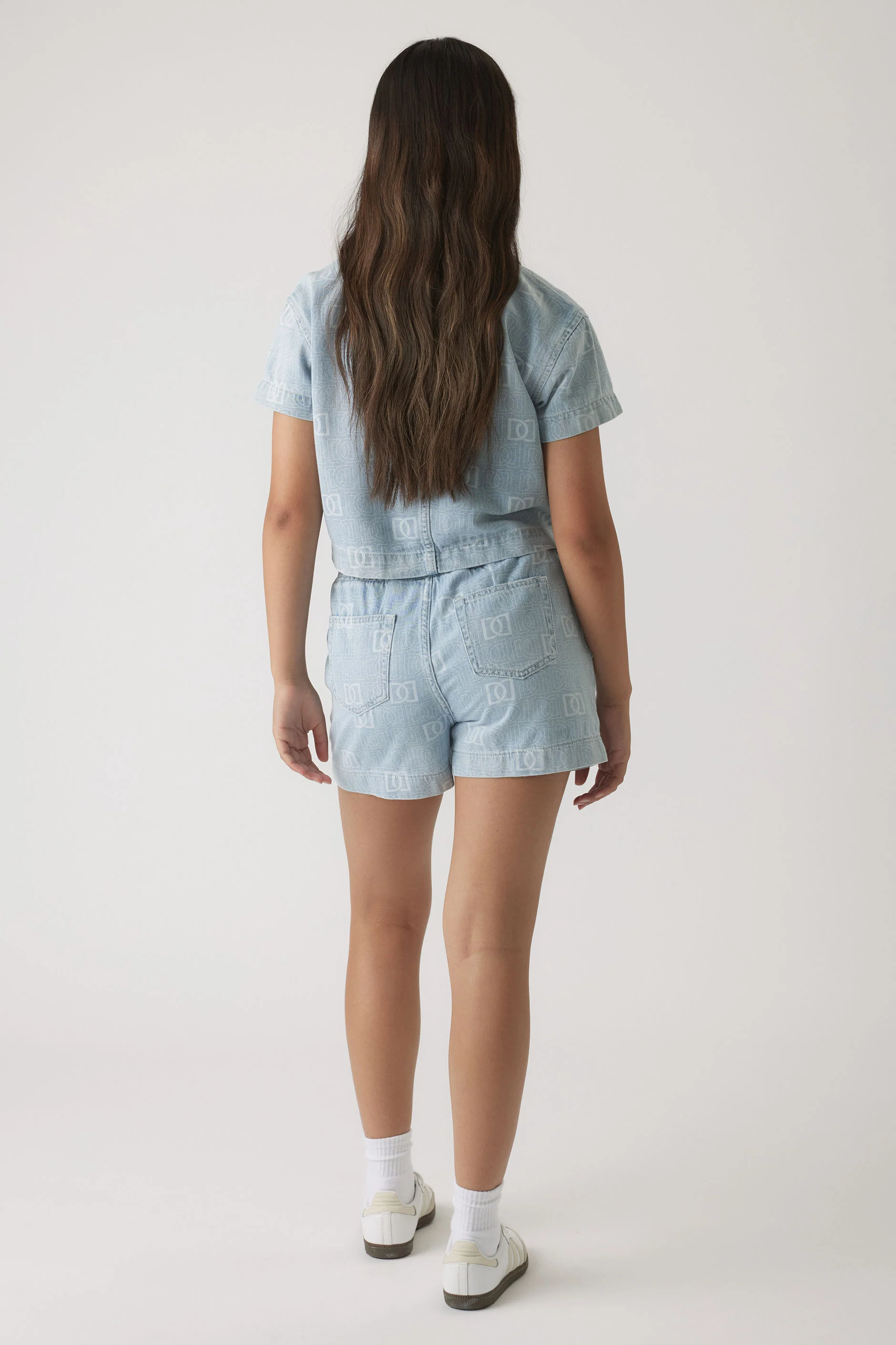 Girls Brynne Denim Short - Image 4