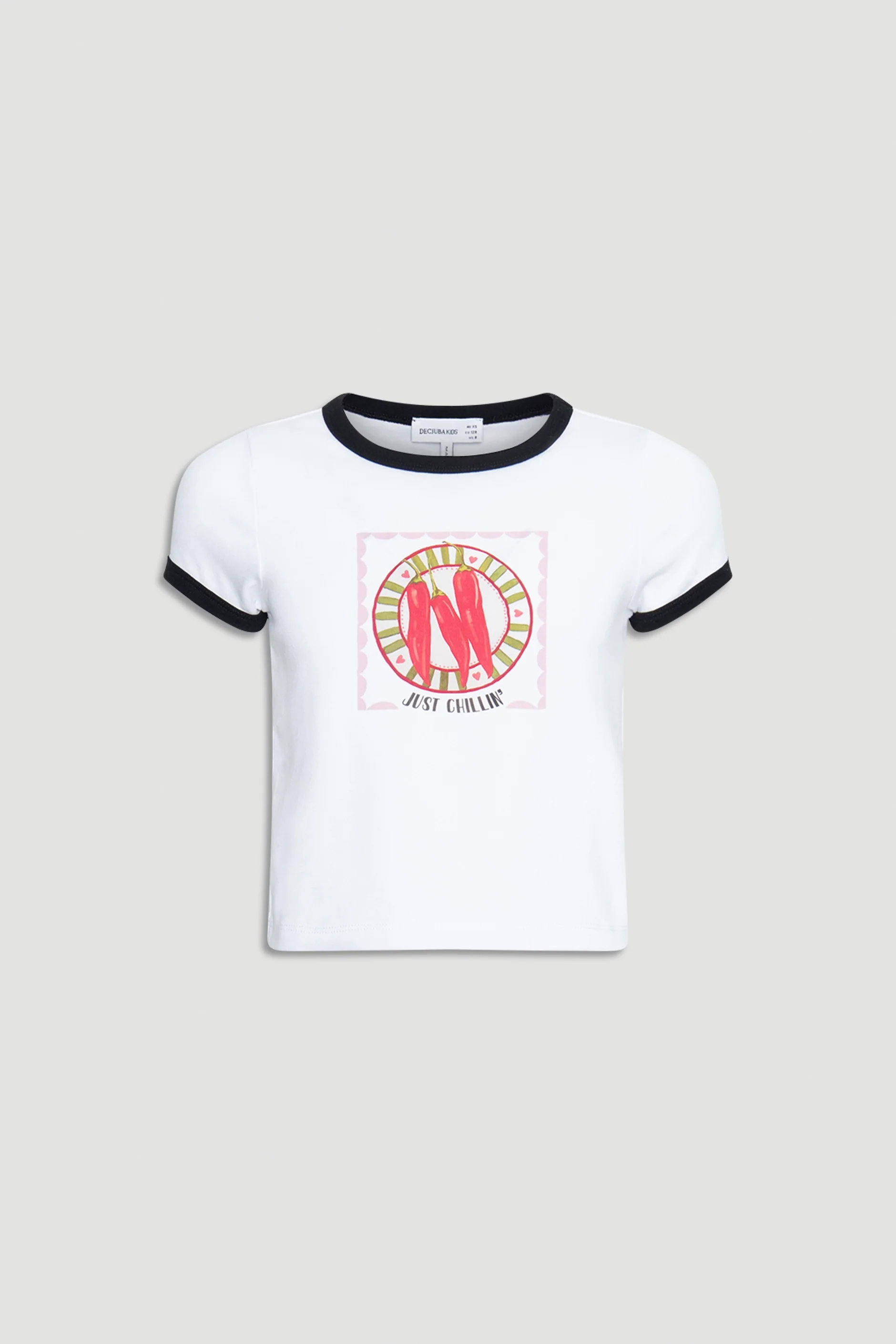 Girls Chillies Ringer Tee - Image 4
