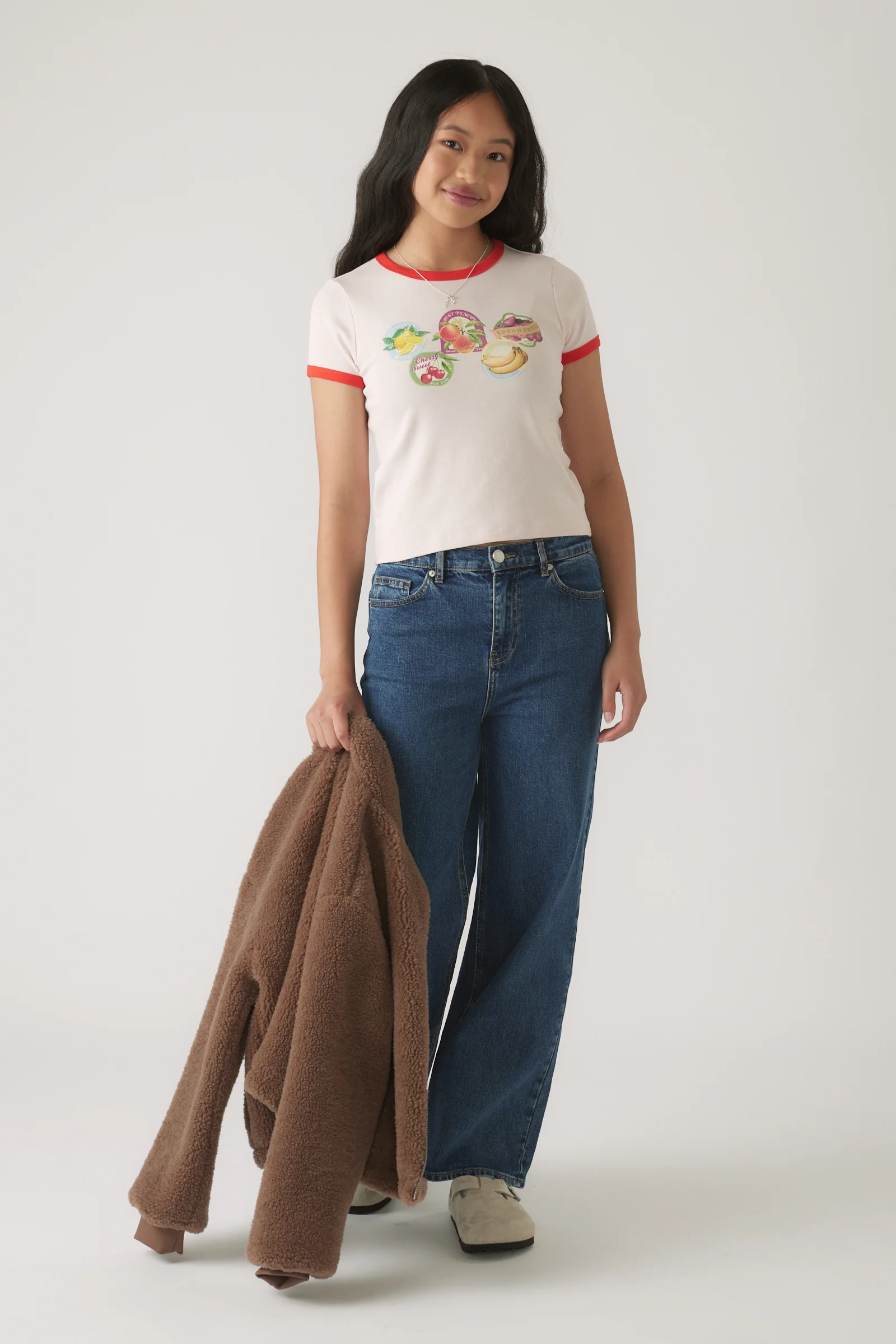 Girls Cropped Ringer Tee