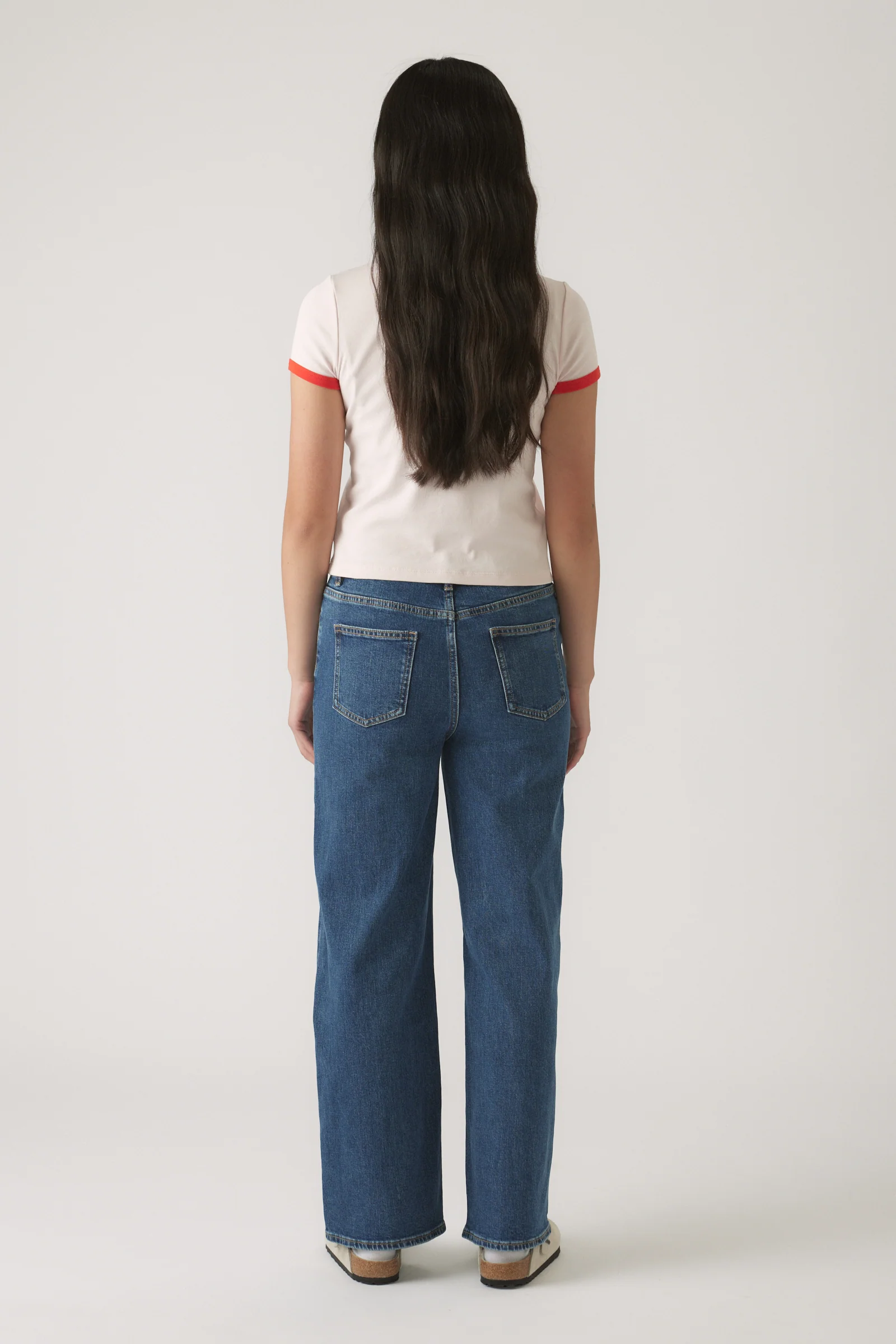 Girls Cropped Ringer Tee - Image 3