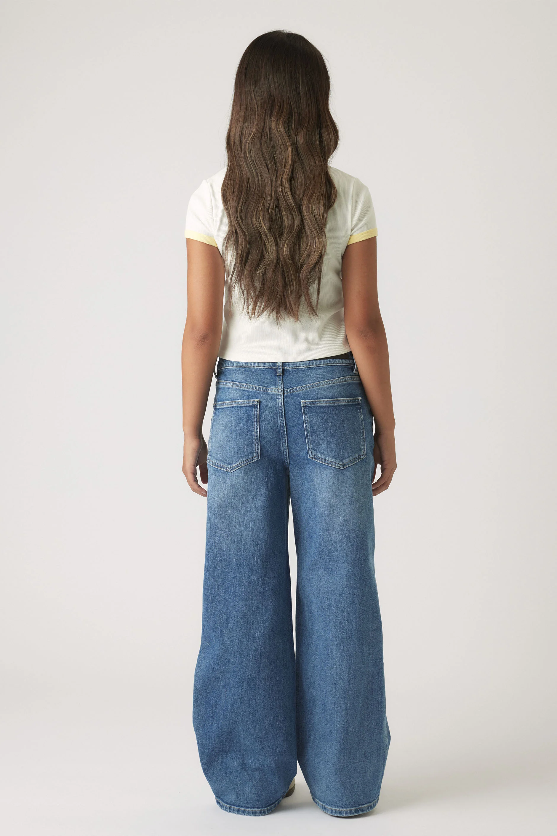 Girls Cropped Ringer Tee - Image 3