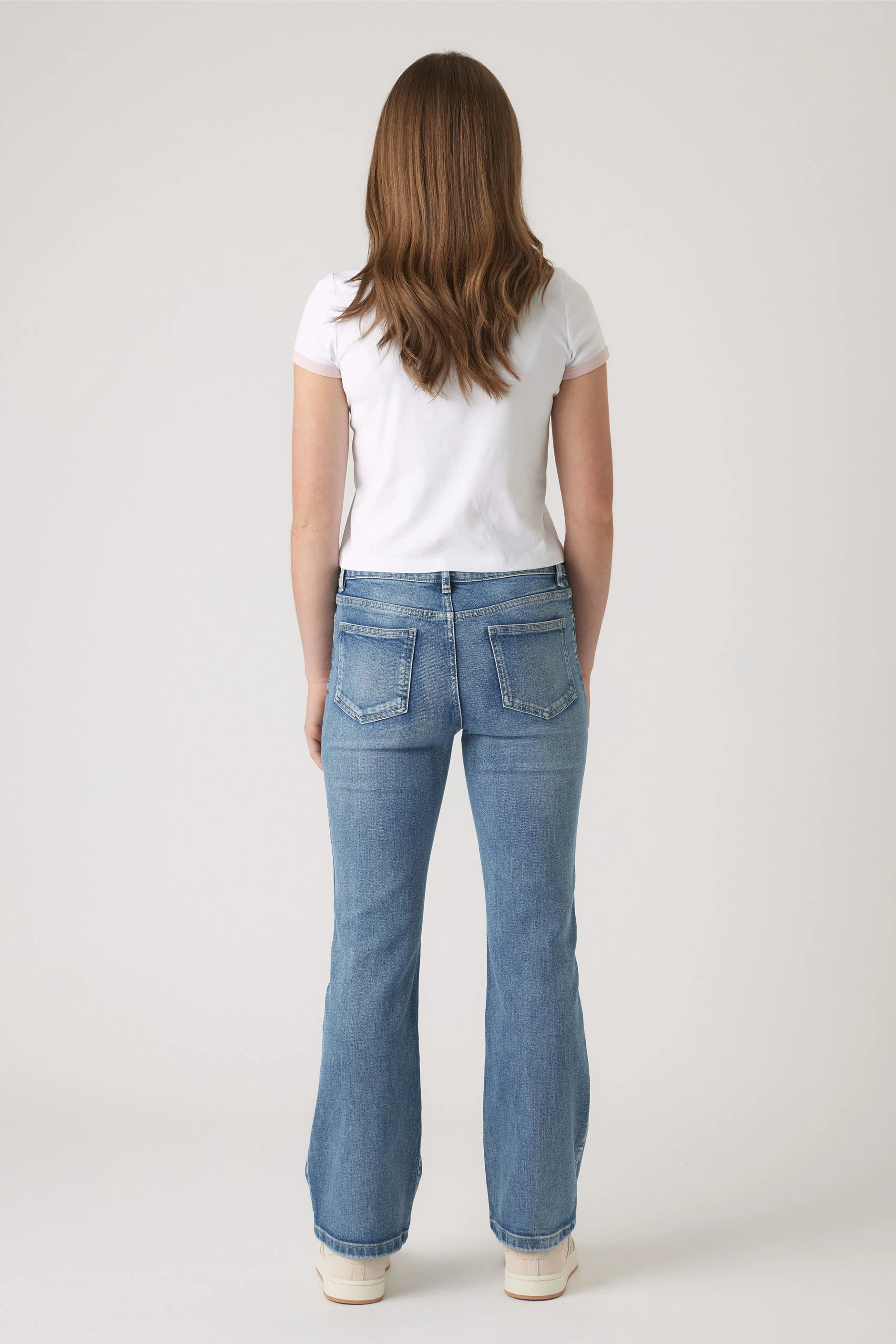 Girls Cropped Ringer Tee - Image 3