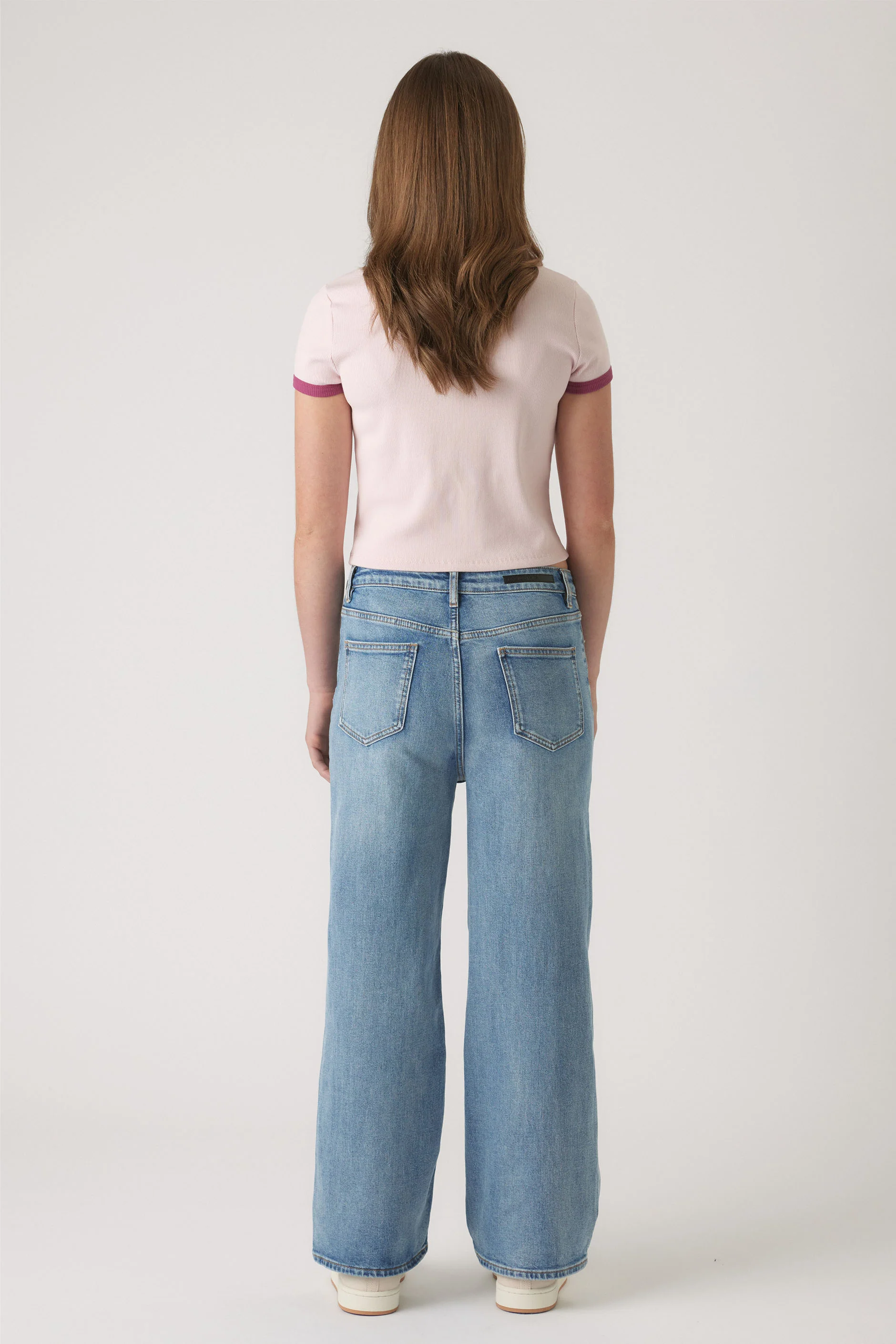 Girls Cropped Ringer Tee - Image 3