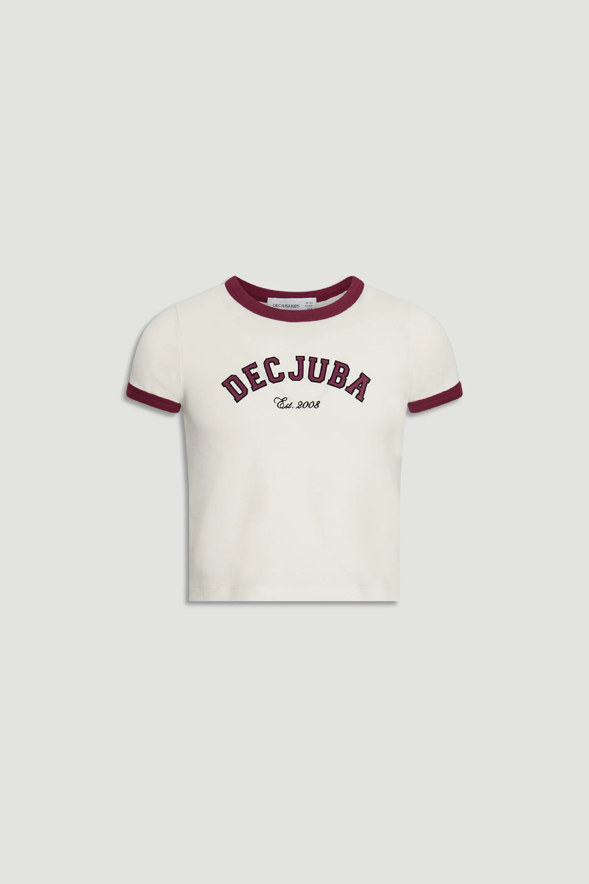 Girls Decjuba Crop Ringer Tee - Image 5