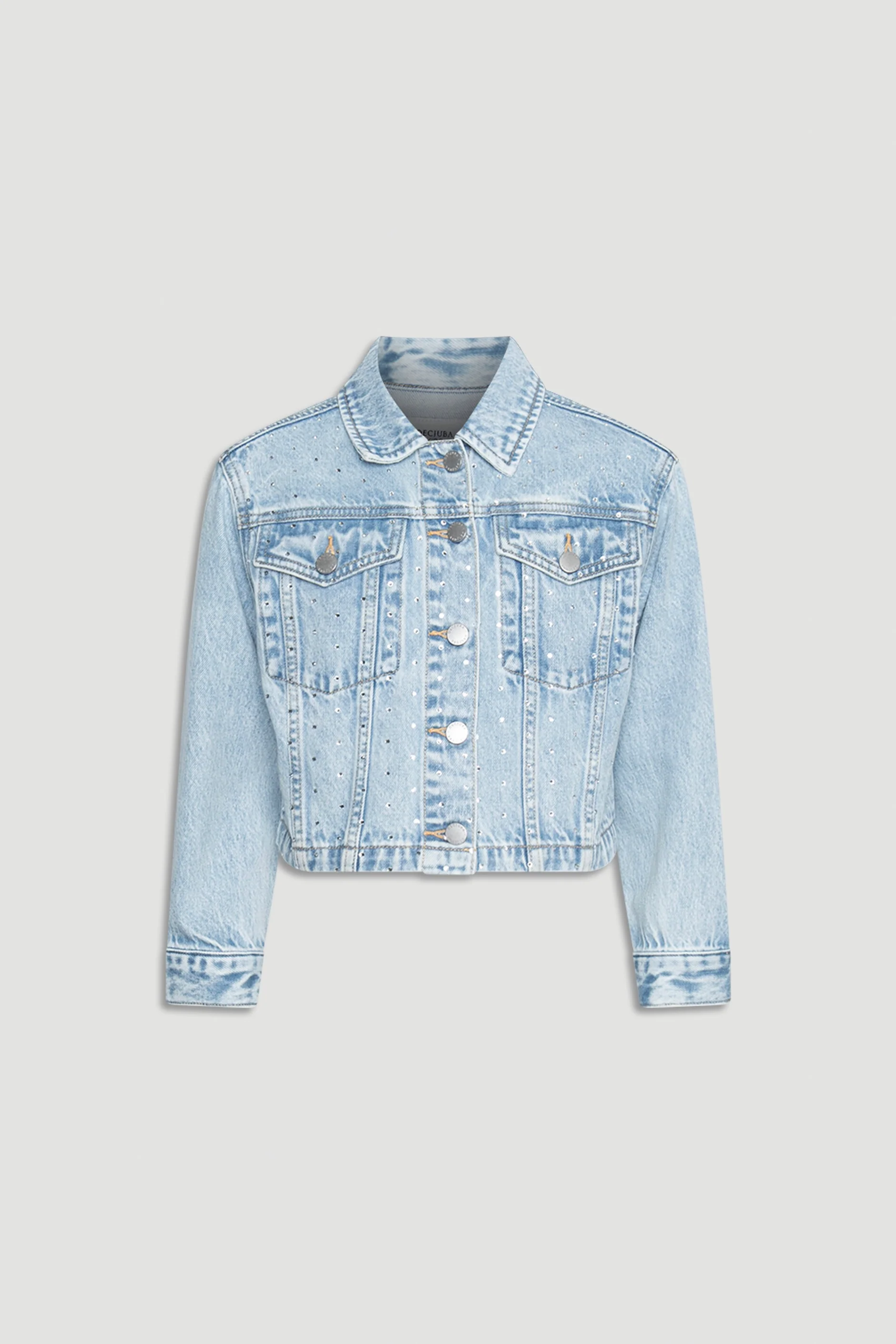 Girls Embellished Denim Jacket - Image 4