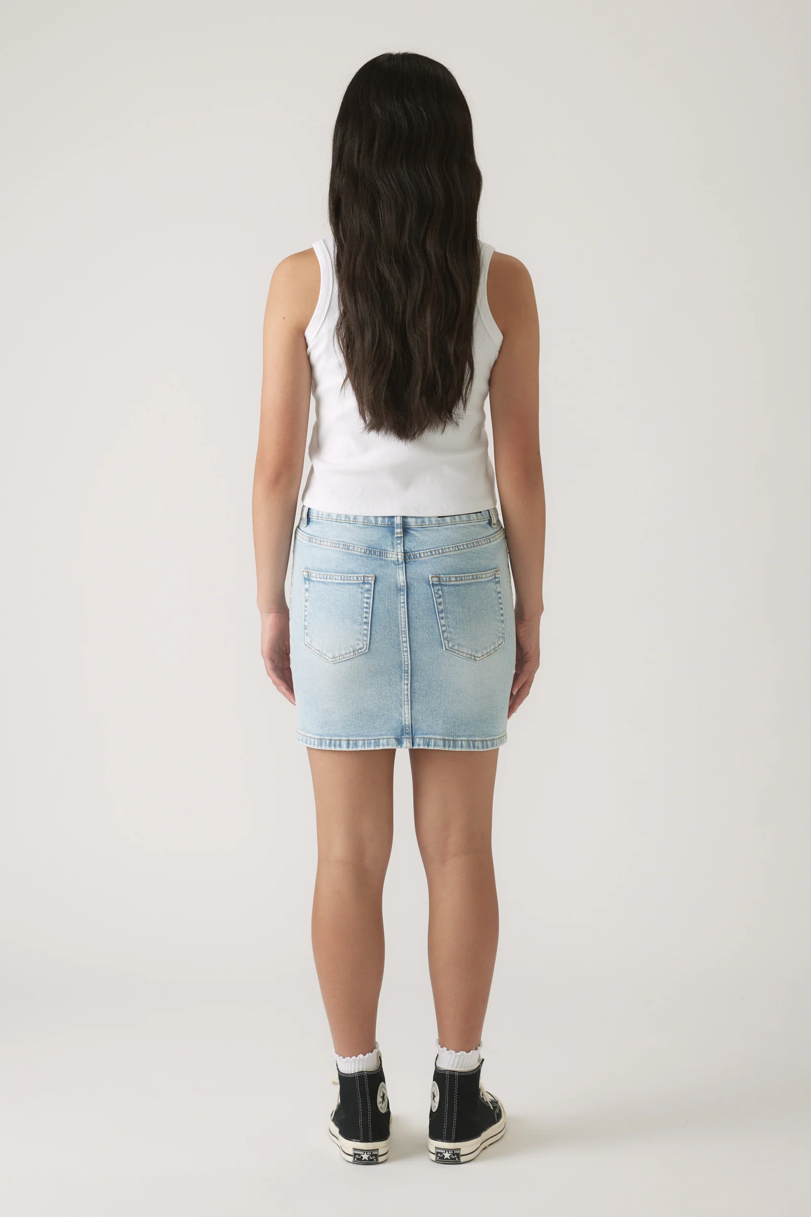 Girls Embellished Denim Skirt - Image 3