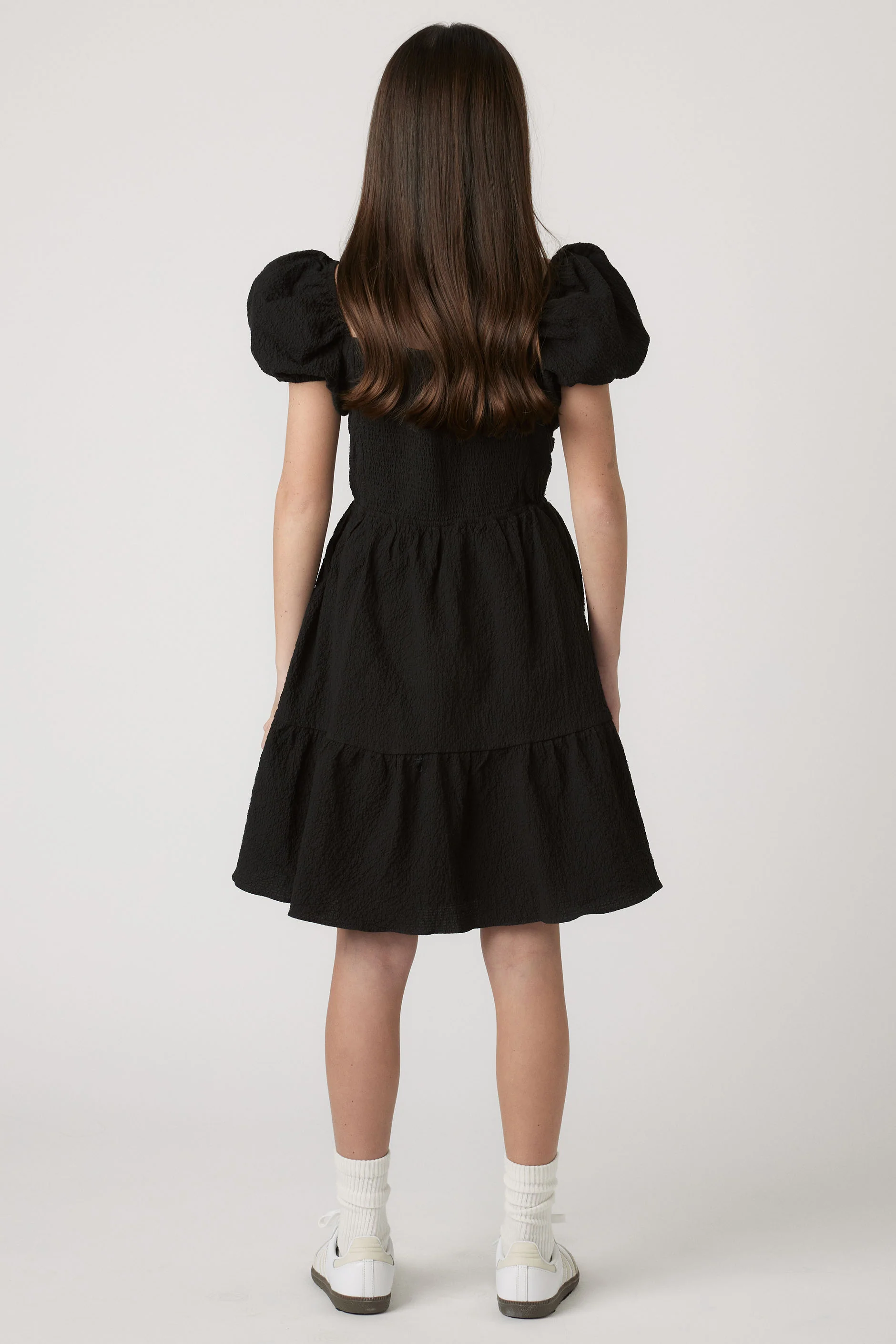 Girls Evie Textured Mini Dress - Image 2