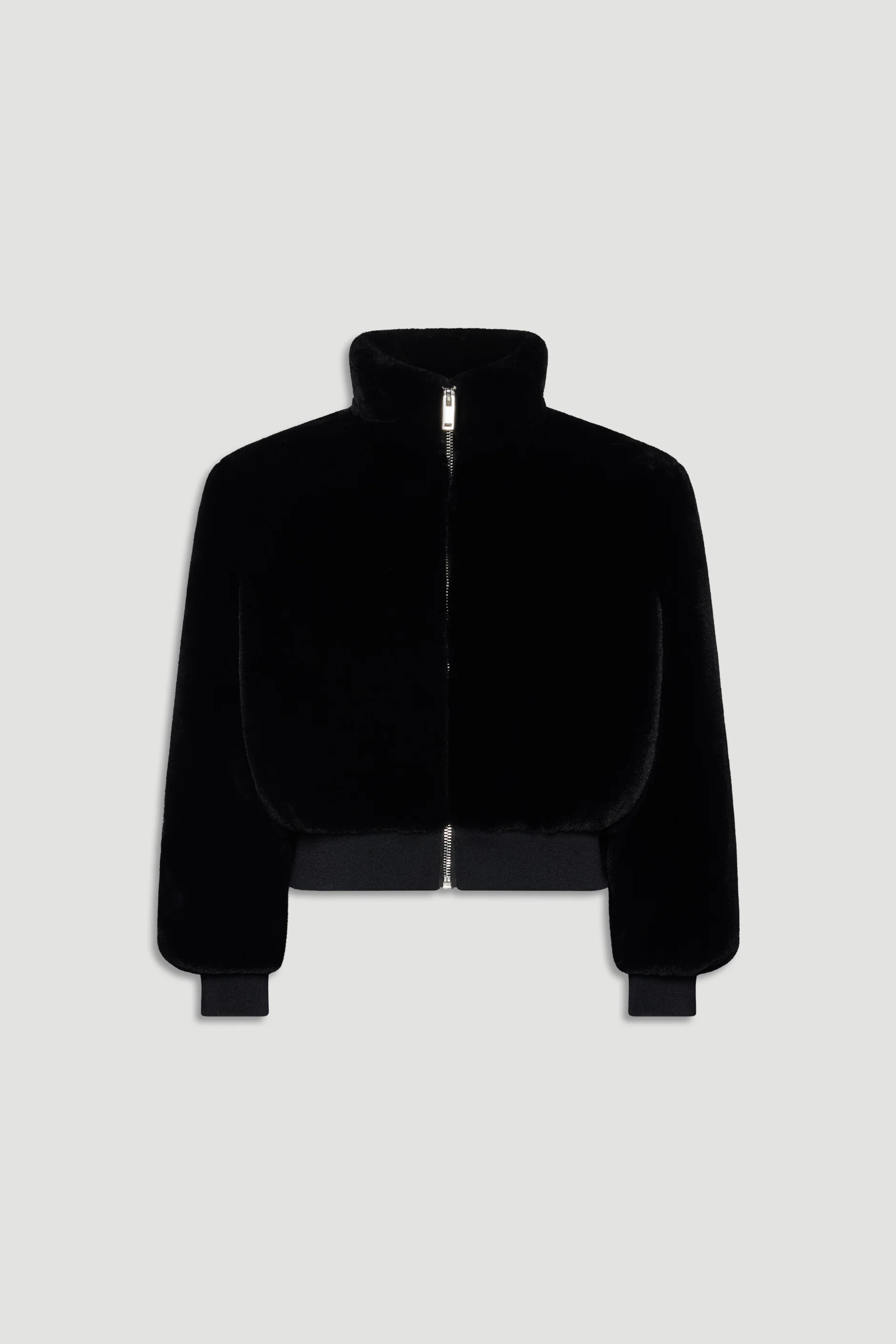 Girls Faux Fur Zip Up Jacket - Image 4