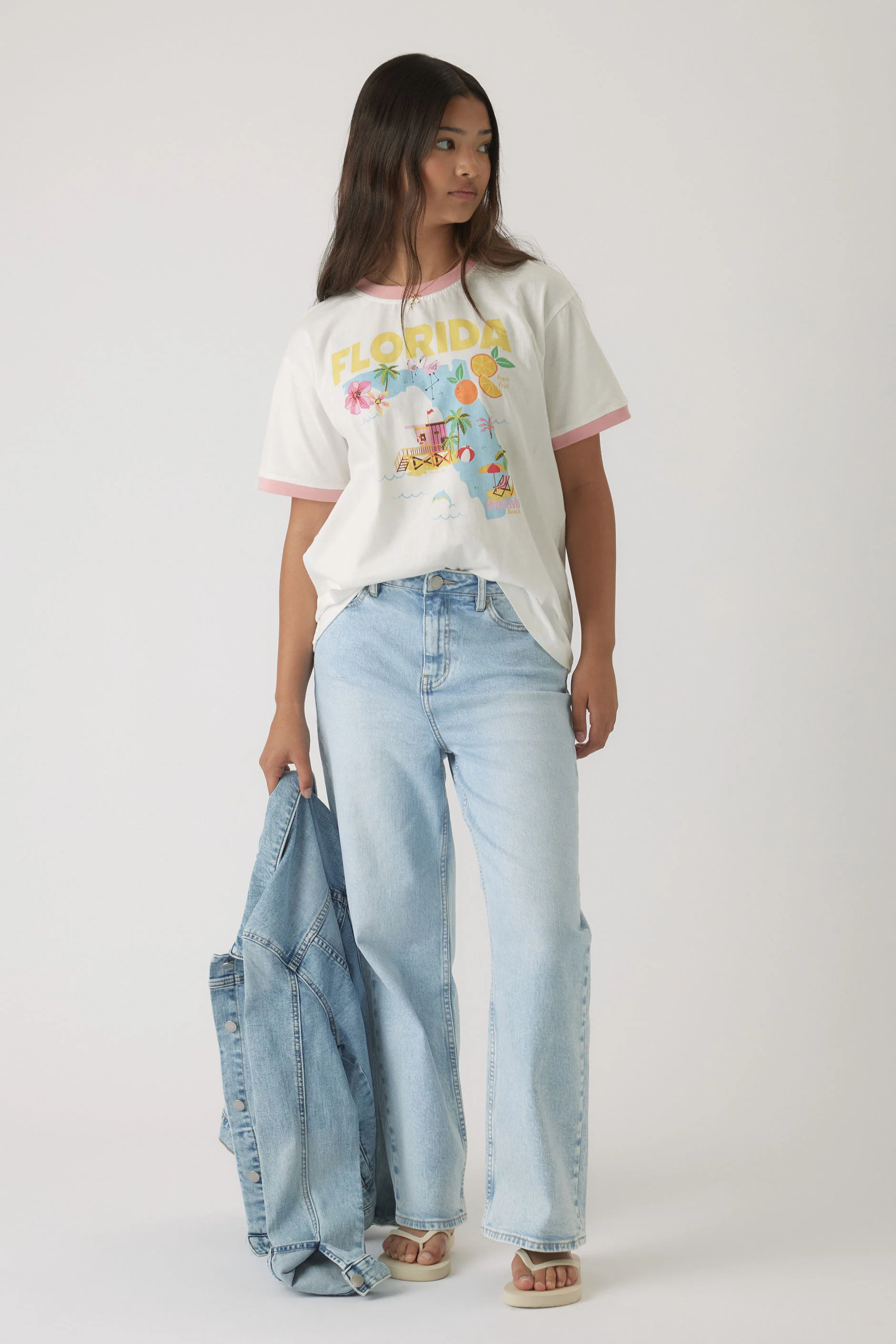 Girls Florida Oversized Tee