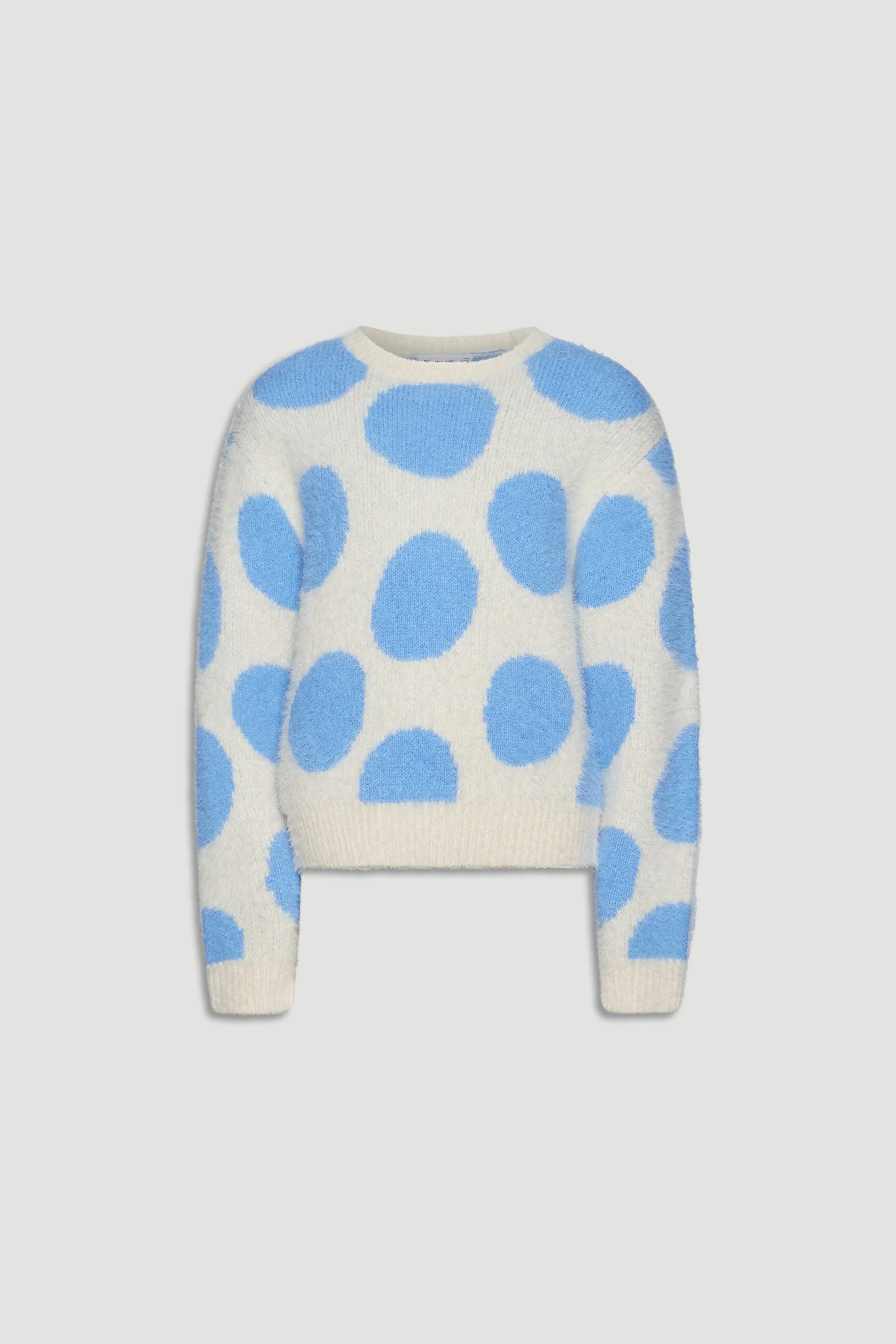 Girls Fluffy Crew Knit Jumper - Image 4