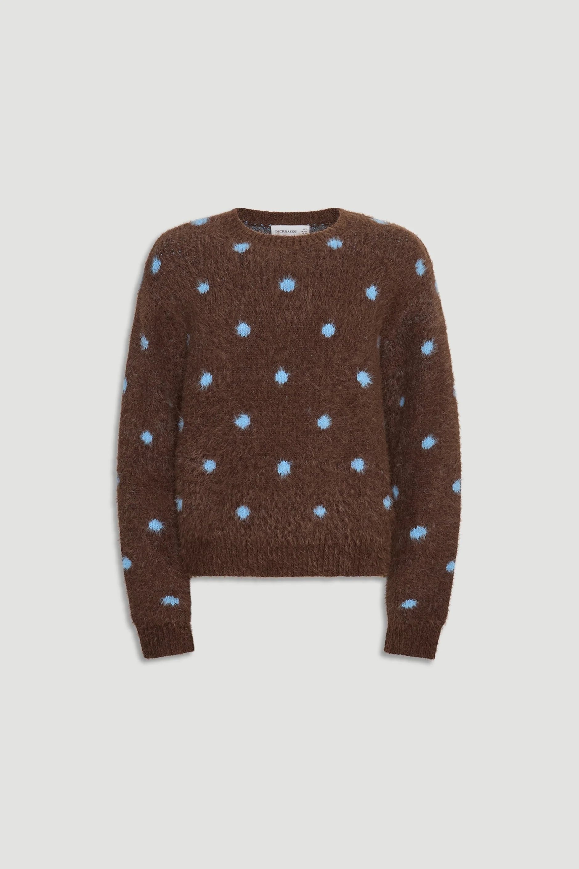 Girls Fluffy Crew Knit Jumper - Image 4