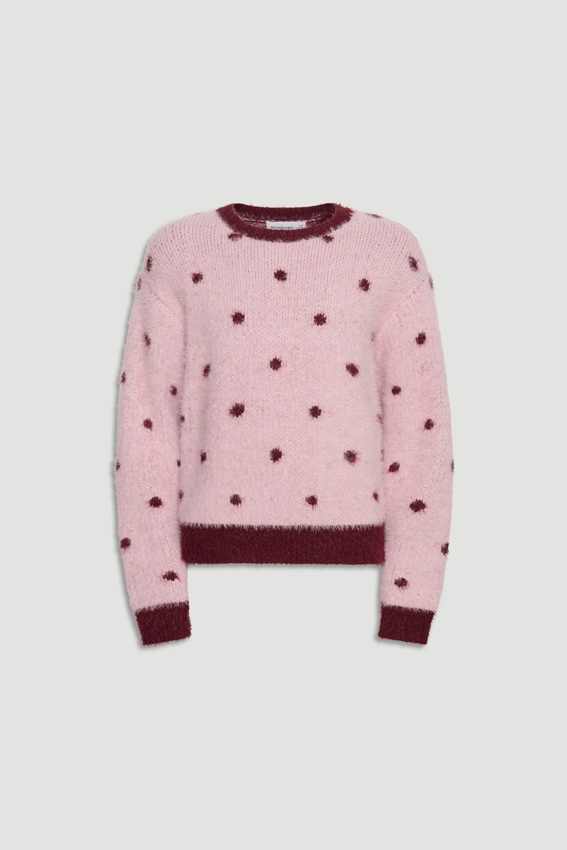 Girls Fluffy Crew Knit Jumper - Image 4
