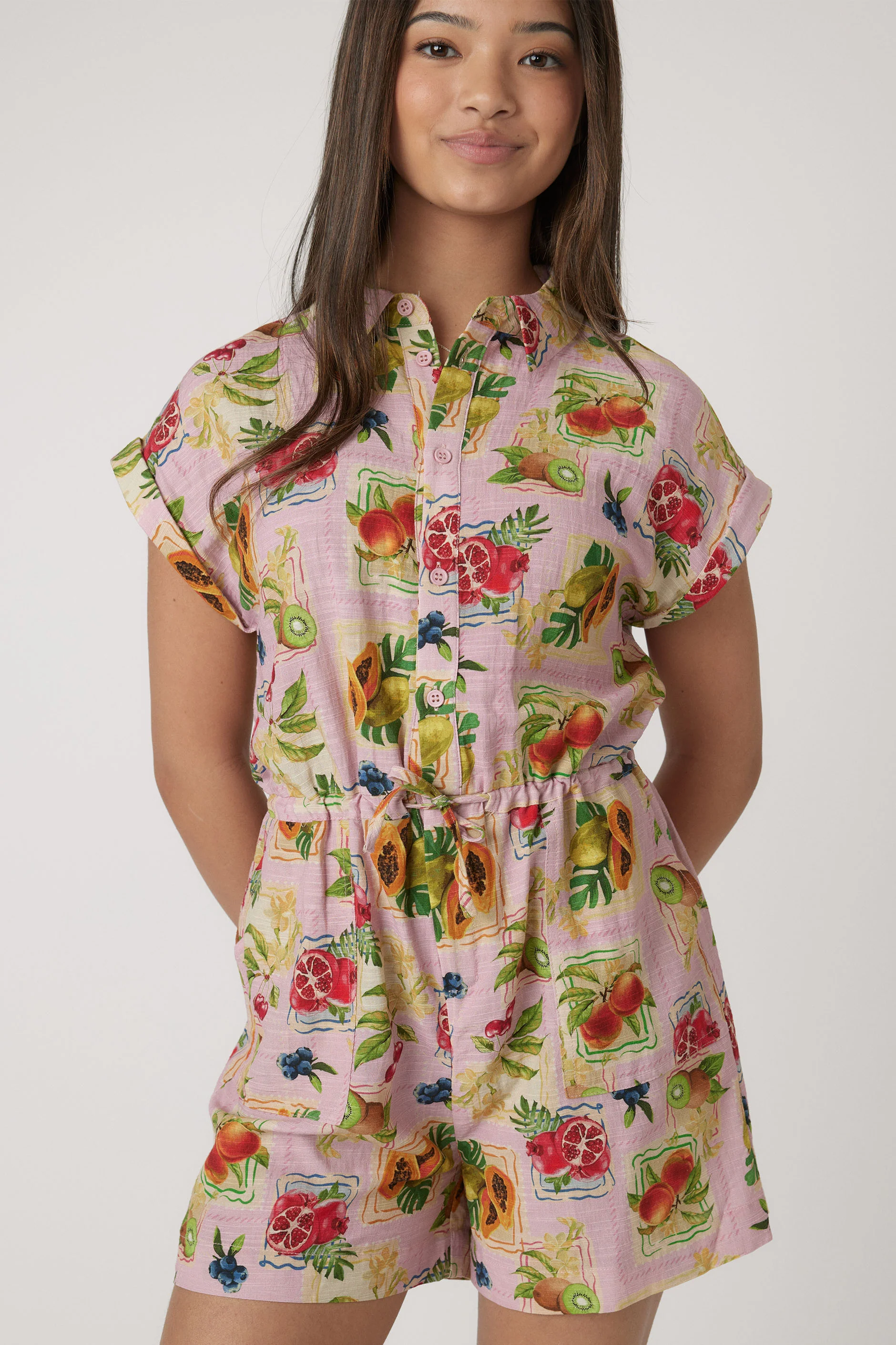 Girls Frankie Printed Playsuit - Image 3
