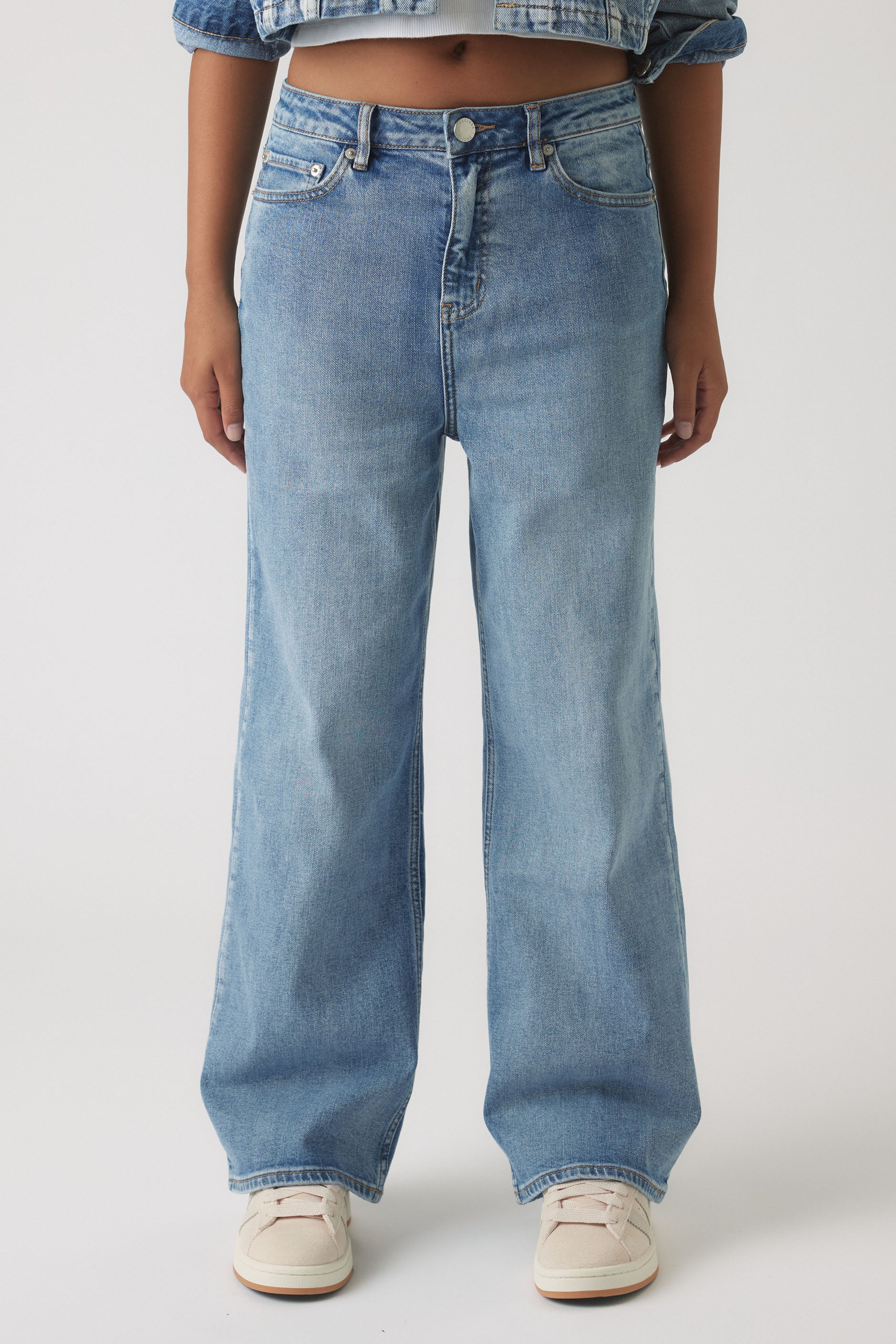 Girls Hailey Wide Leg Jean - Image 2