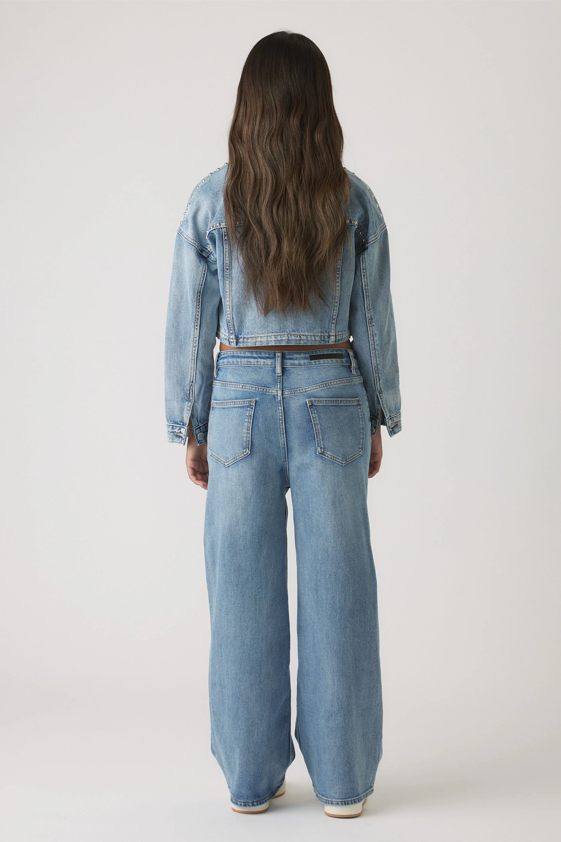 Girls Hailey Wide Leg Jean - Image 3