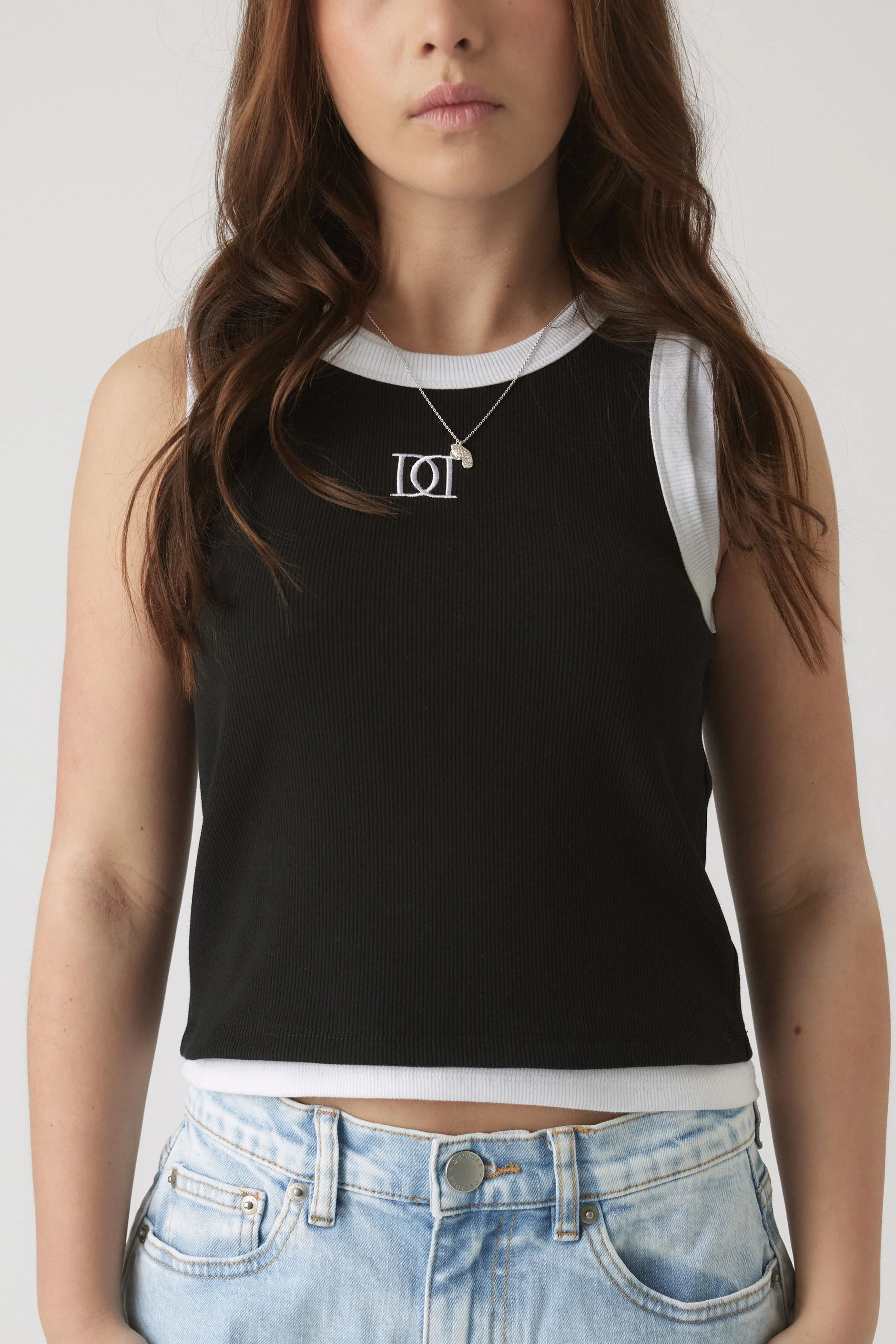 Girls Harper Monogram Tank - Image 2