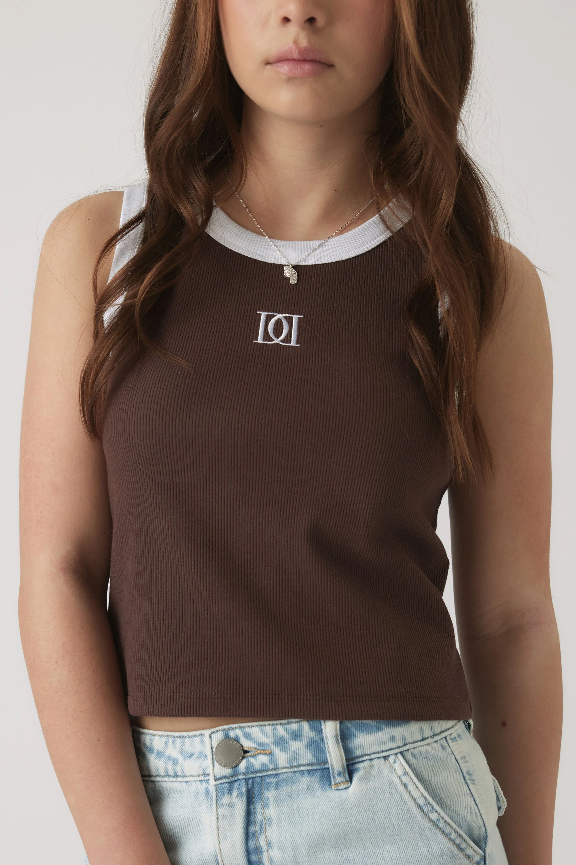 Girls Harper Monogram Tank - Image 2