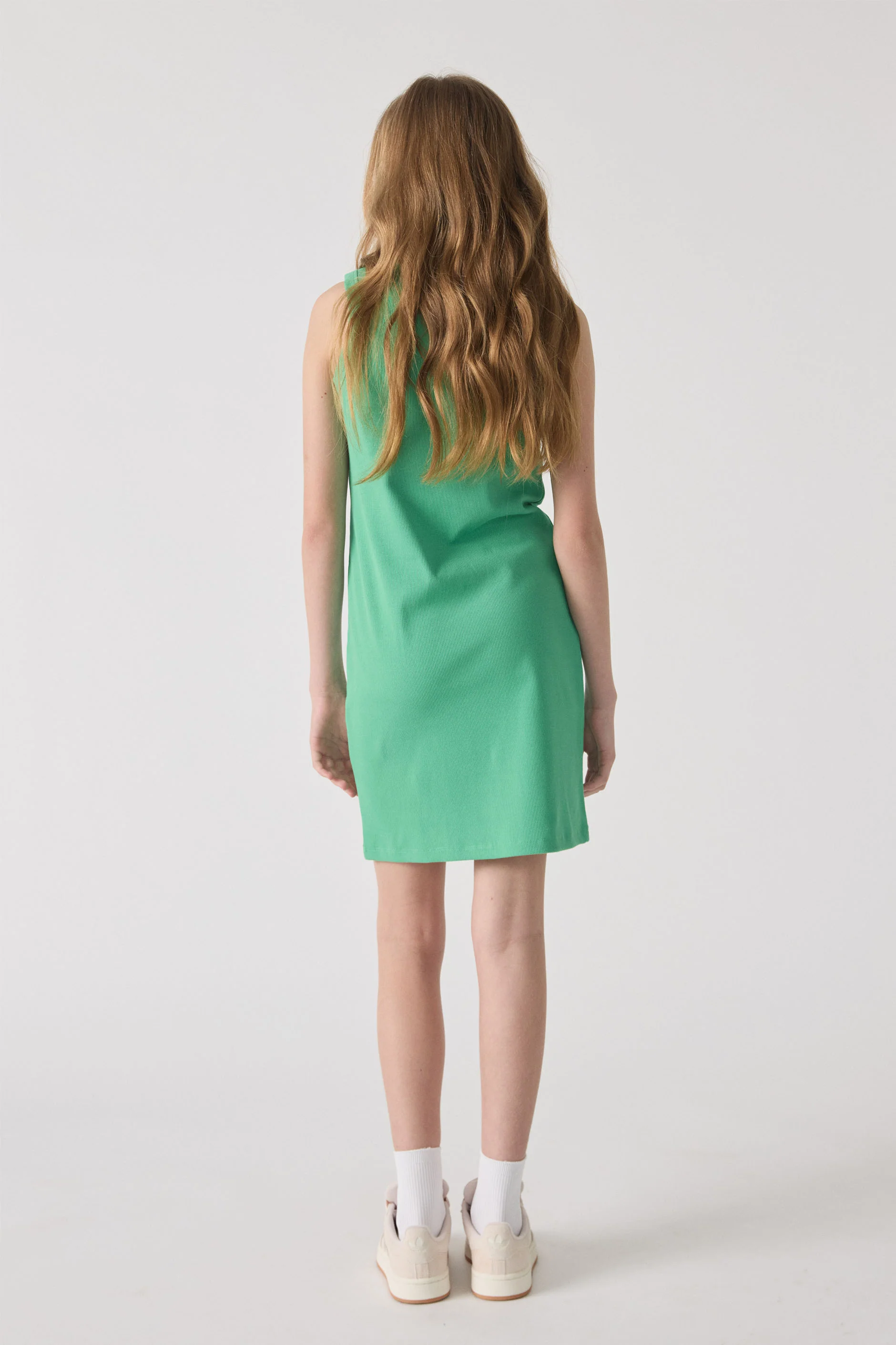 Girls Harper Rib Tank Dress - Image 3