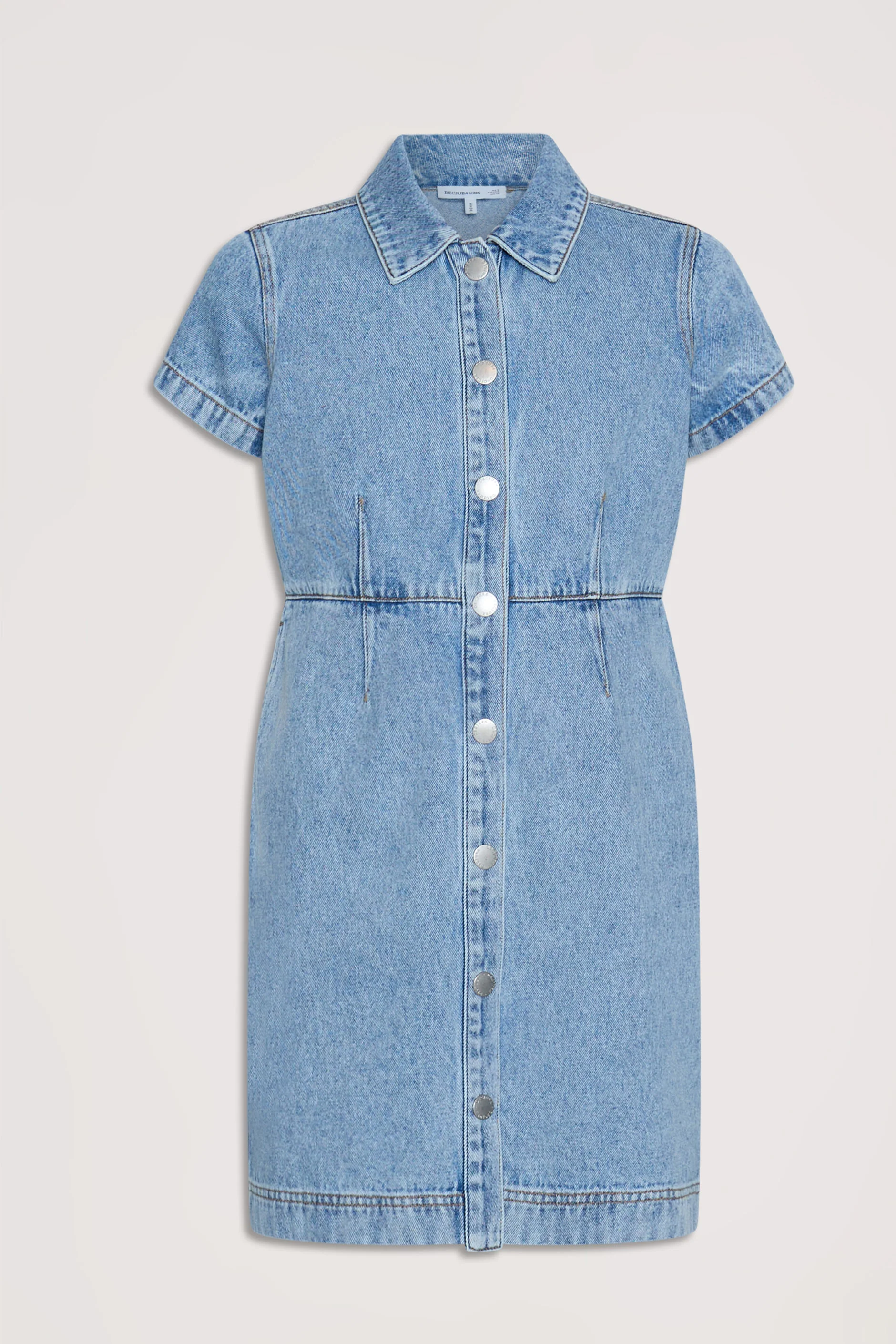 Girls Harriet Denim Dress - Image 4