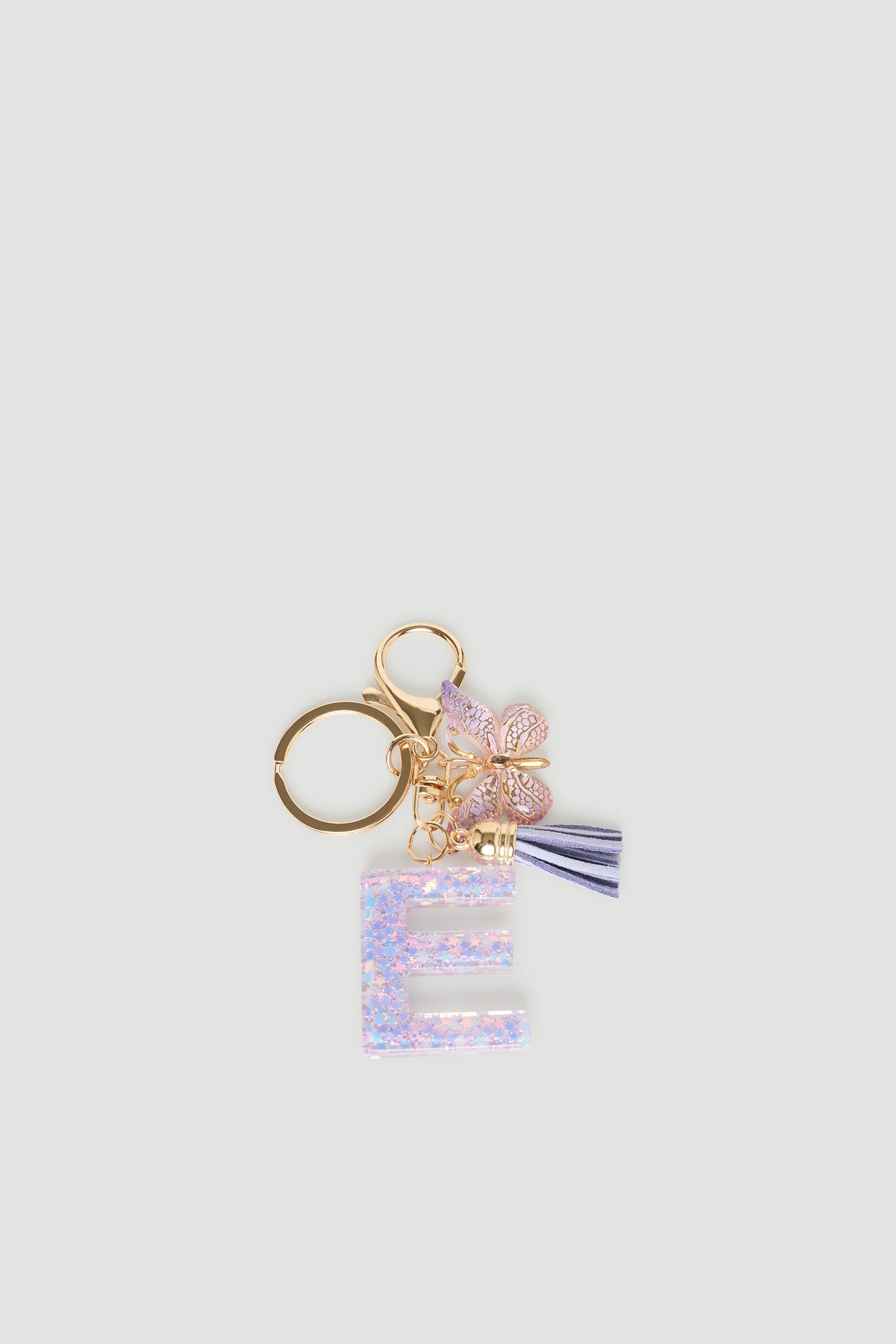 Girls Initial Key Ring