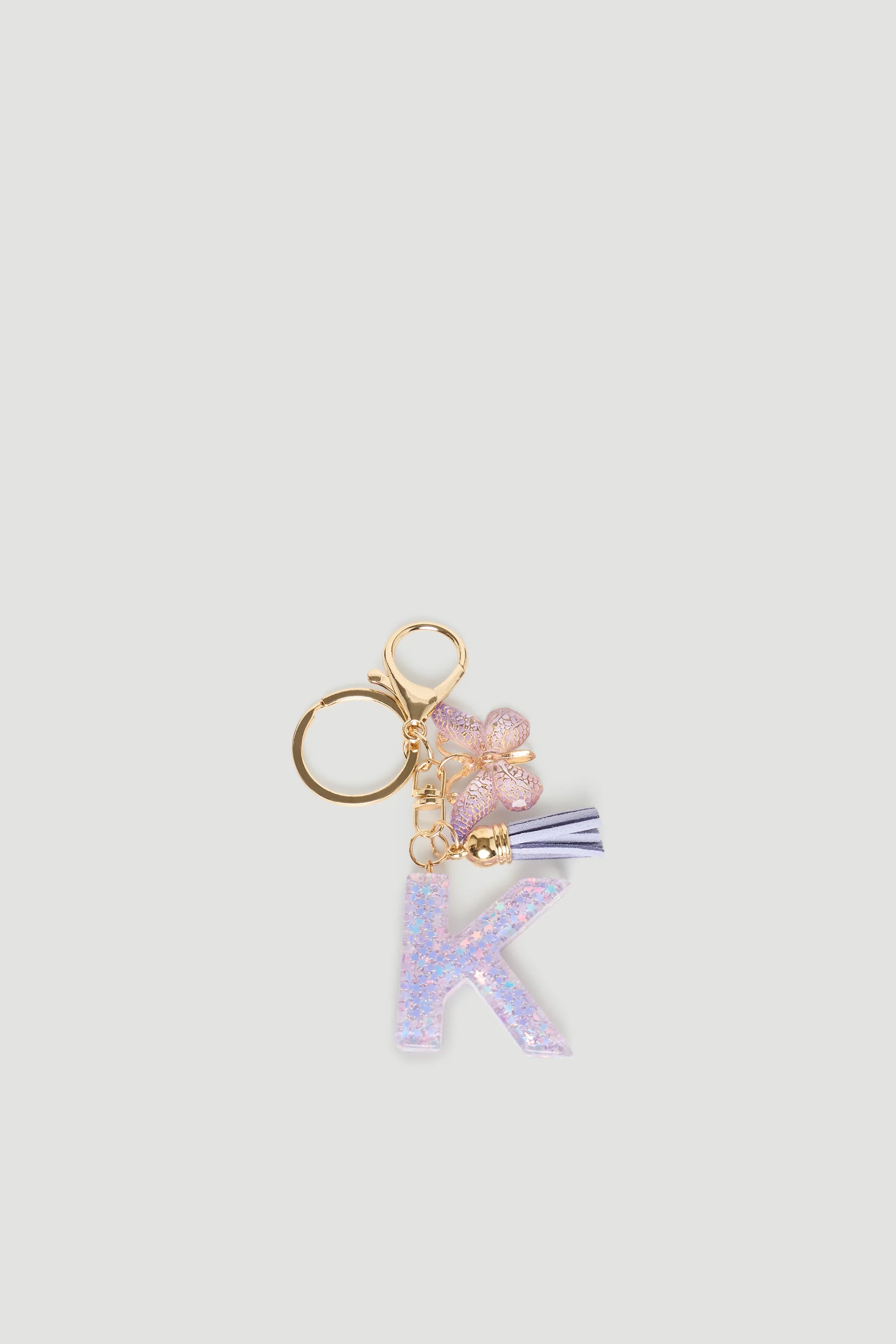 Girls Initial Key Ring