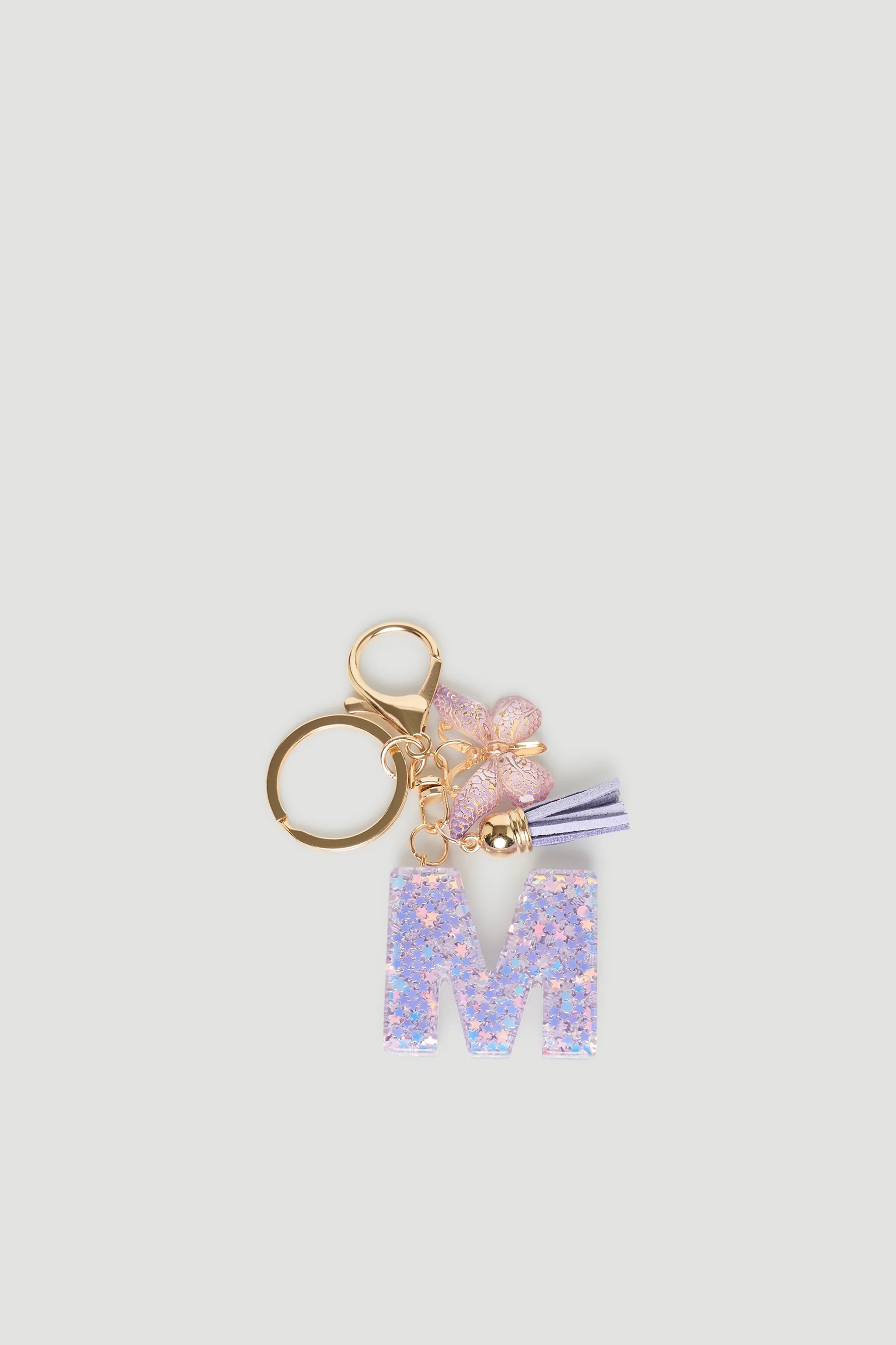 Girls Initial Key Ring