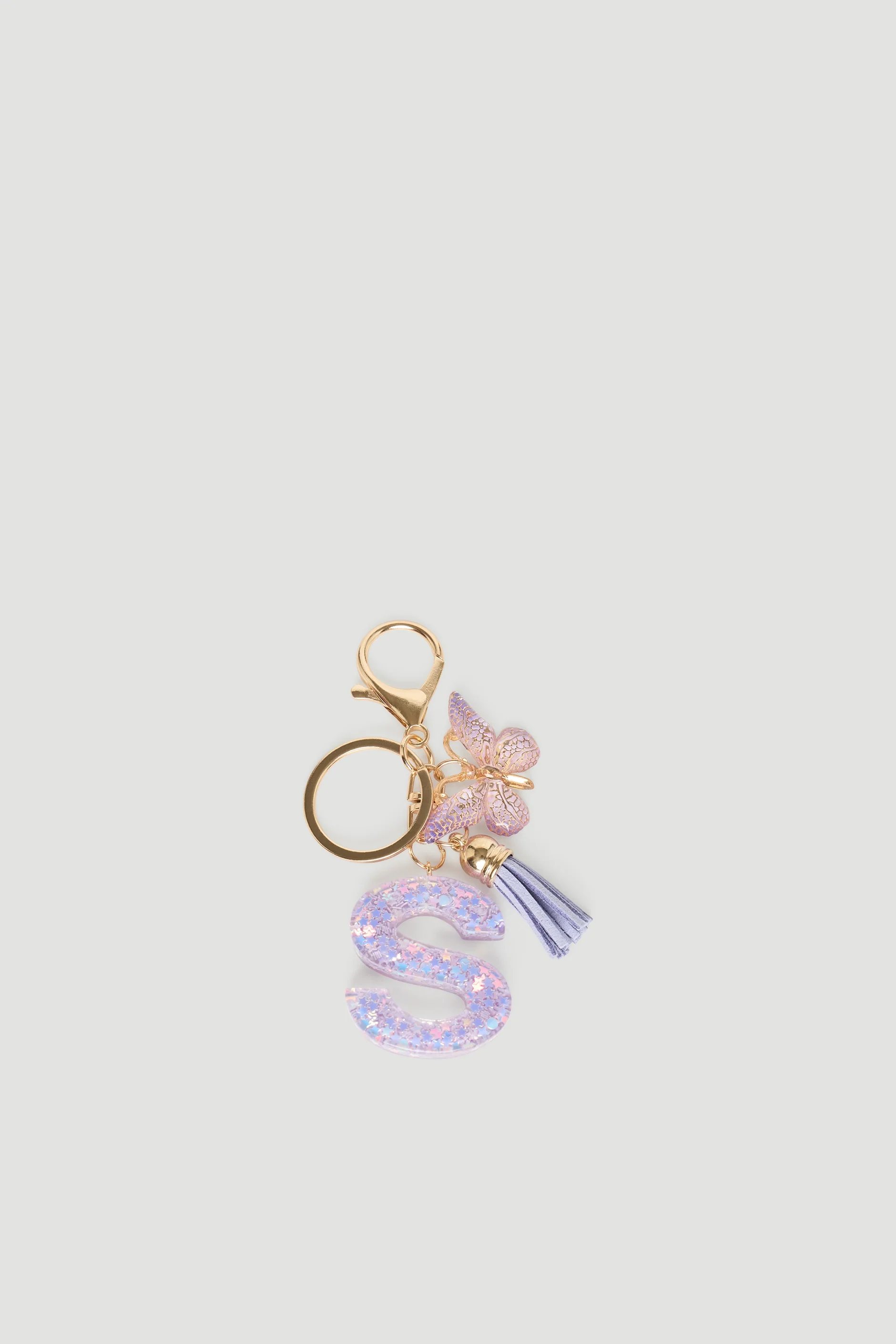 Girls Initial Key Ring