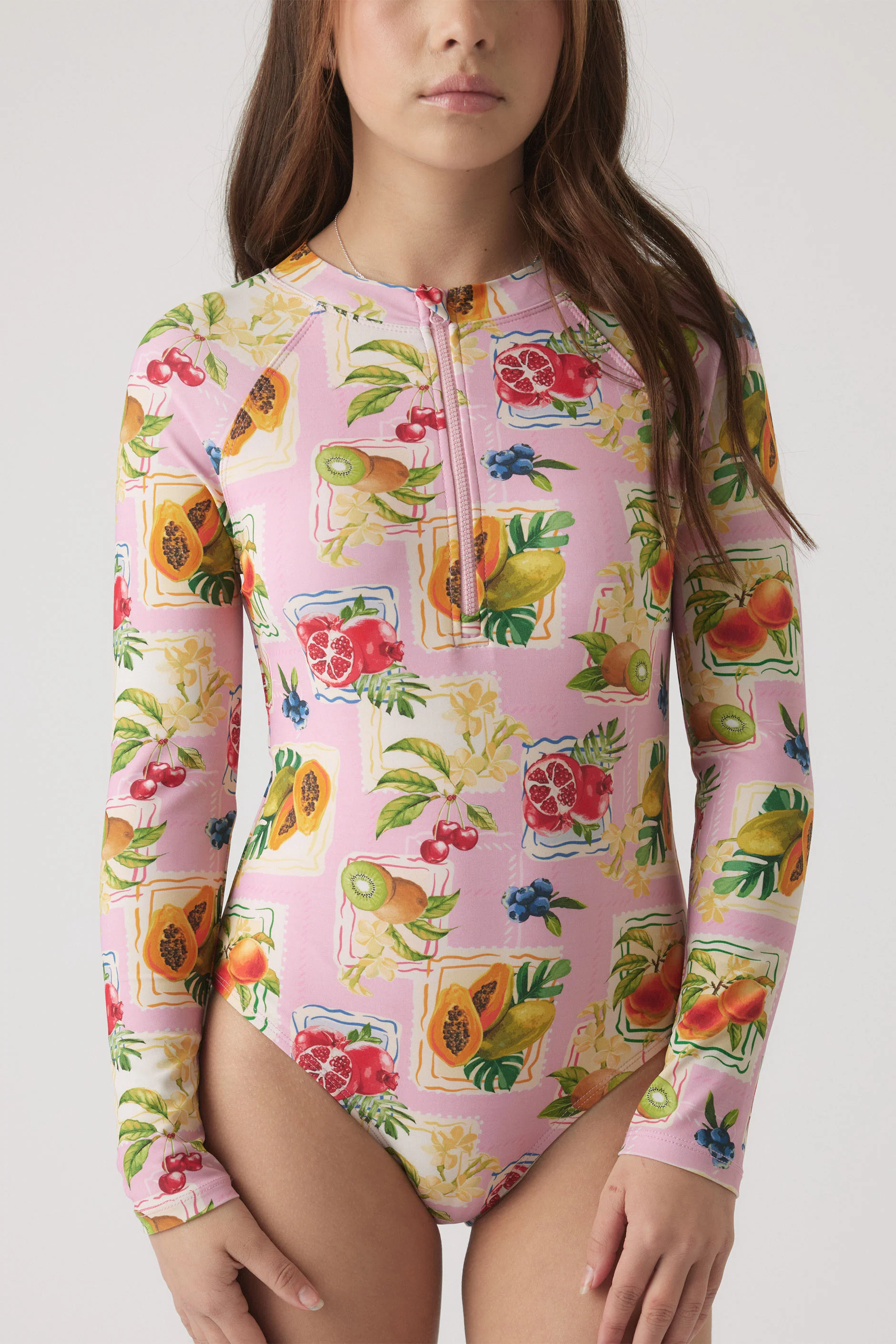 Girls Long Sleeve Swimsuit - Image 2