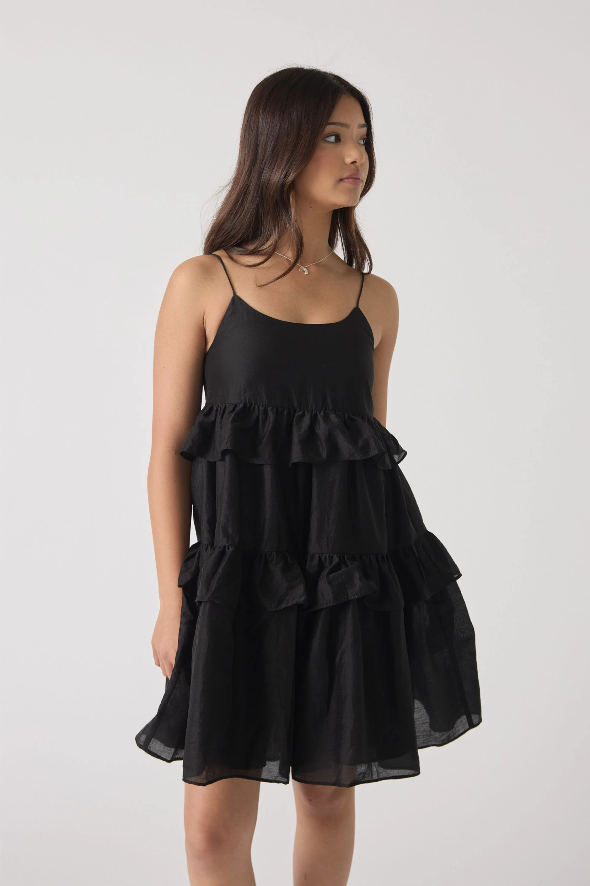 Girls Lucy Ruffle Dress - Image 2