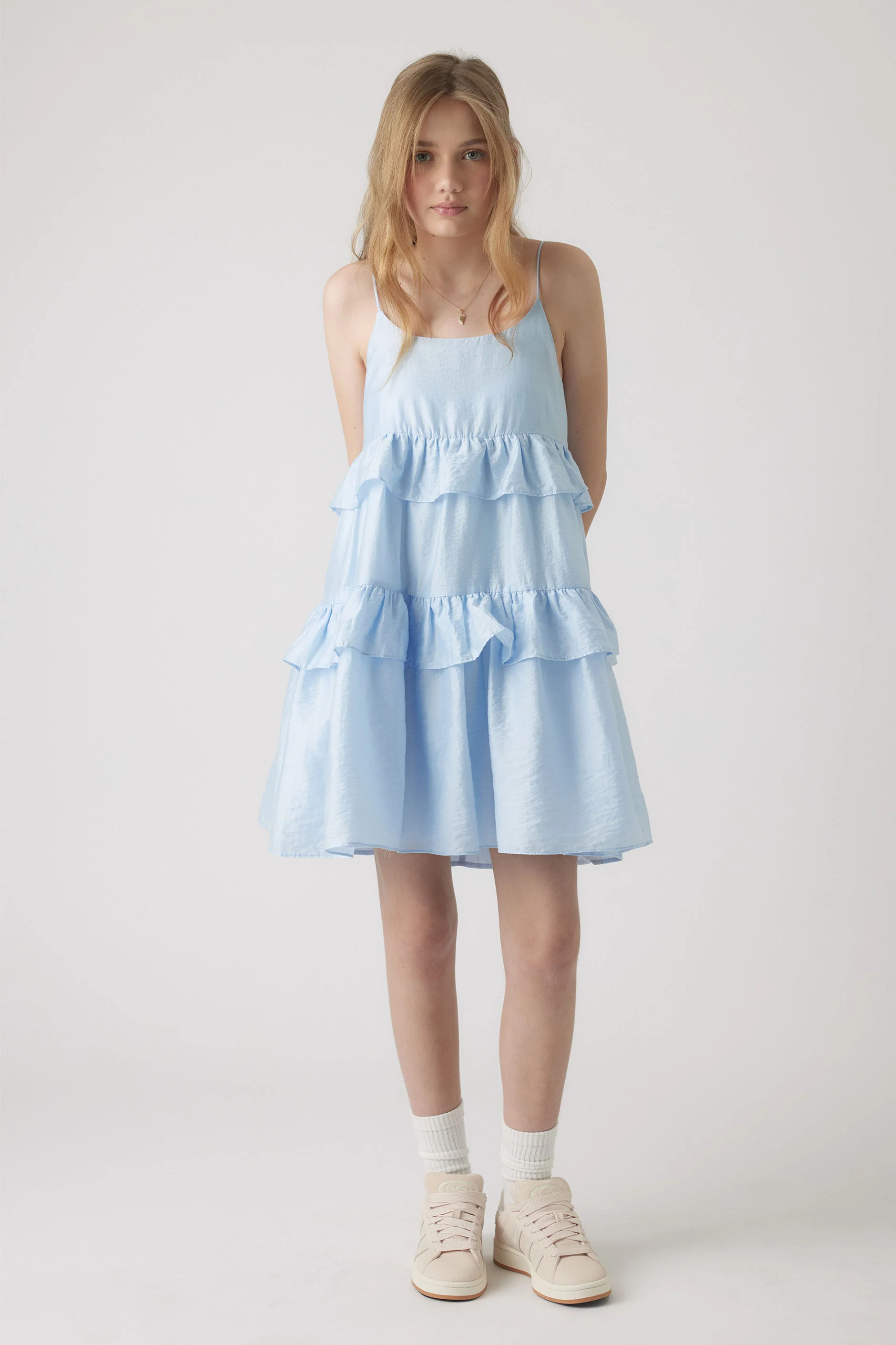 Girls Lucy Ruffle Dress