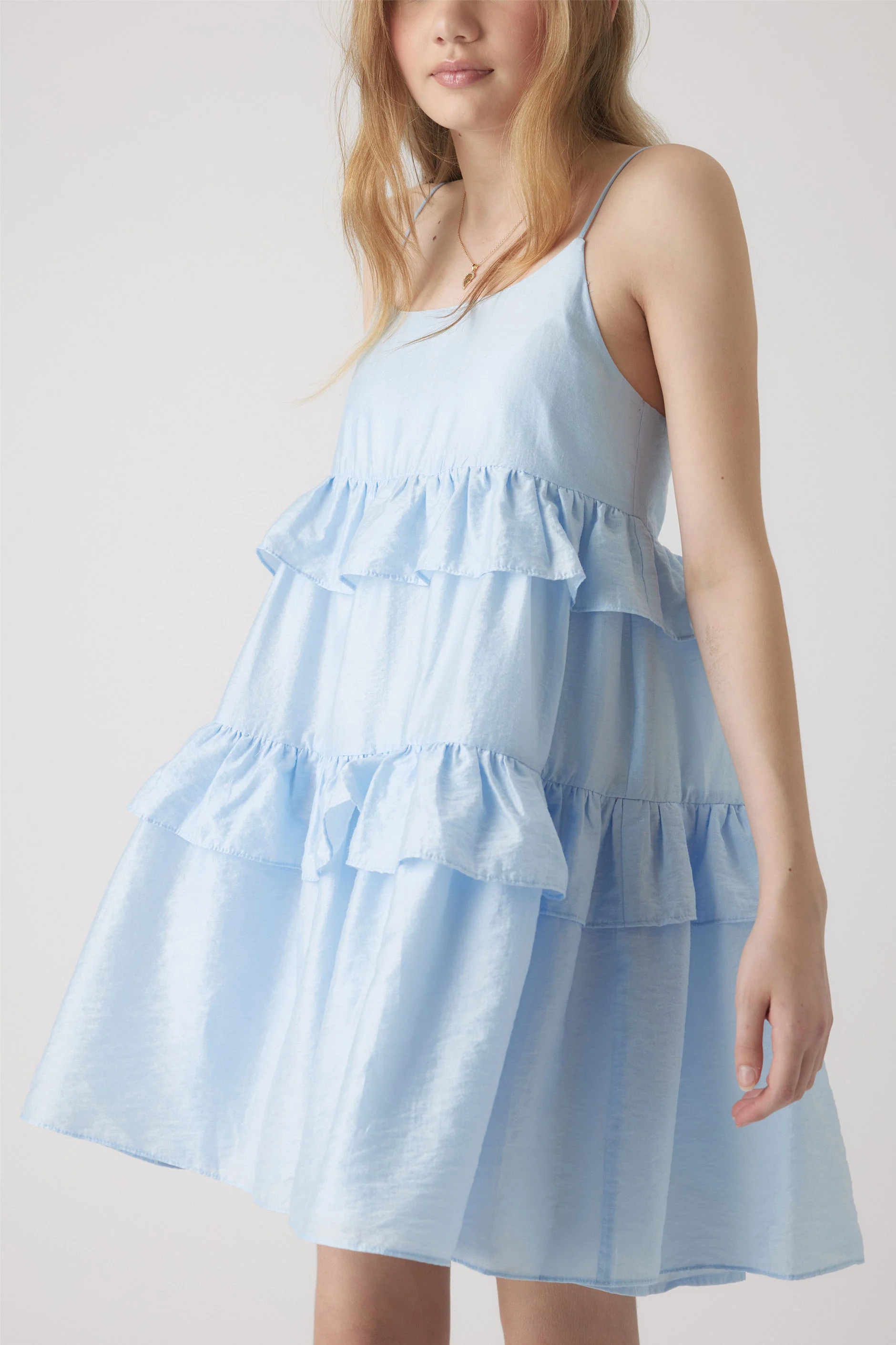 Girls Lucy Ruffle Dress - Image 2