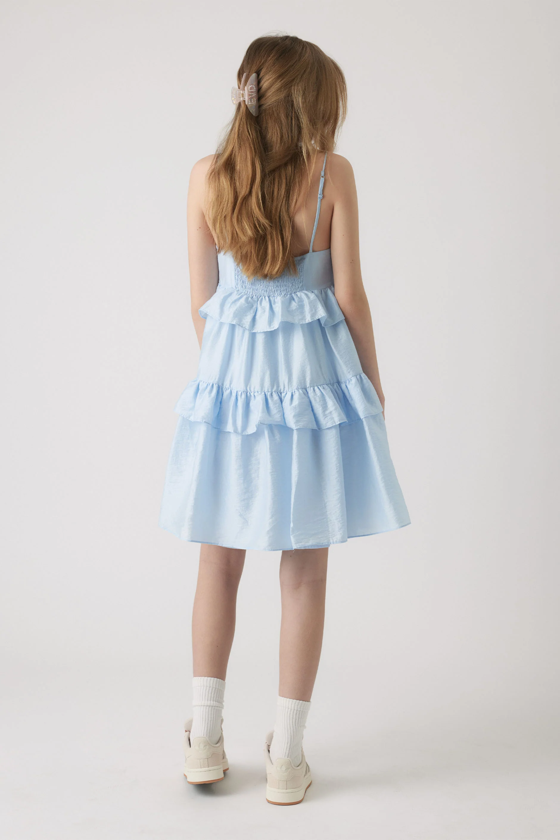 Girls Lucy Ruffle Dress - Image 3